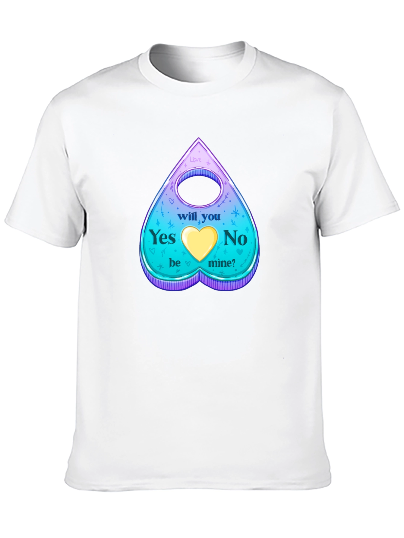 Ouija Board Valentines Day Graphic T-Shirt