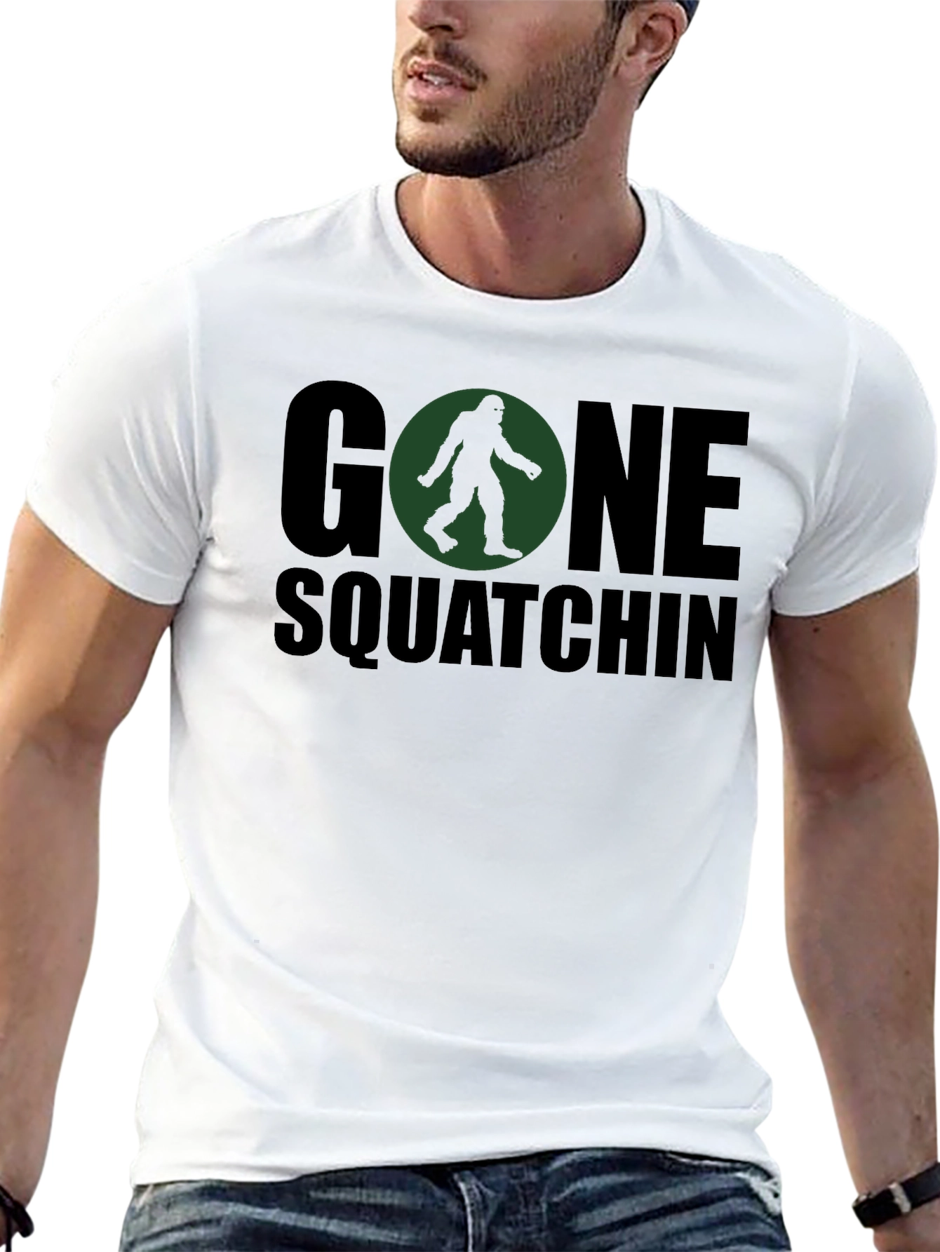 Gone Squatchin Graphic Tee - Bigfoot Adventure Shirt