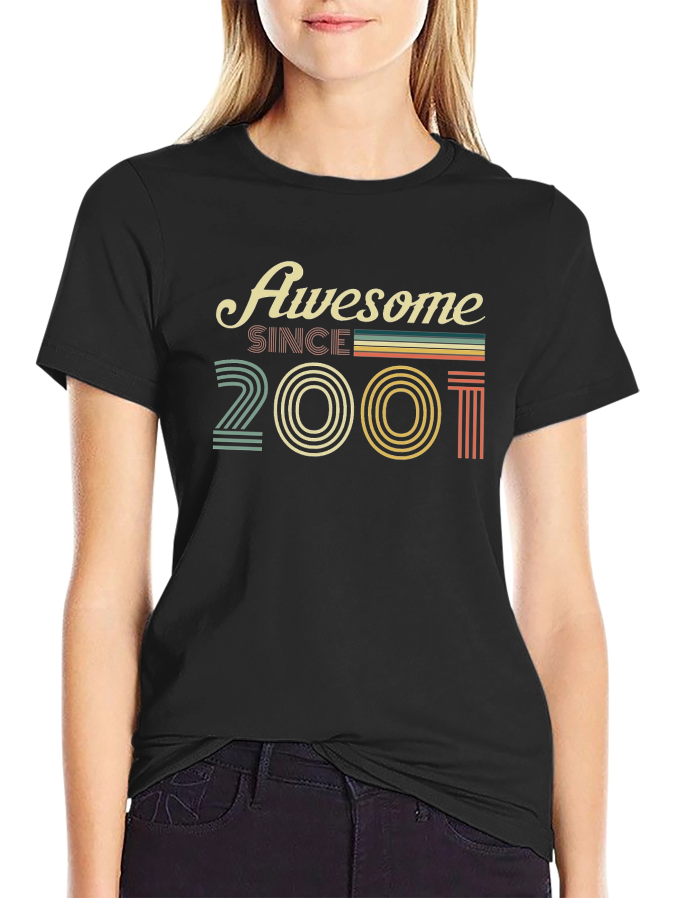 Awesome Since 2001 Black T-Shirt