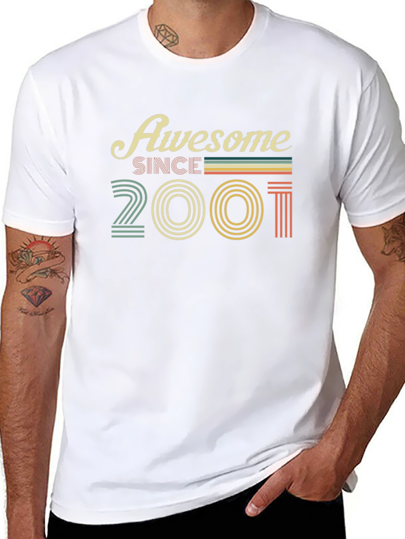 Awesome Since 2001 Black T-Shirt