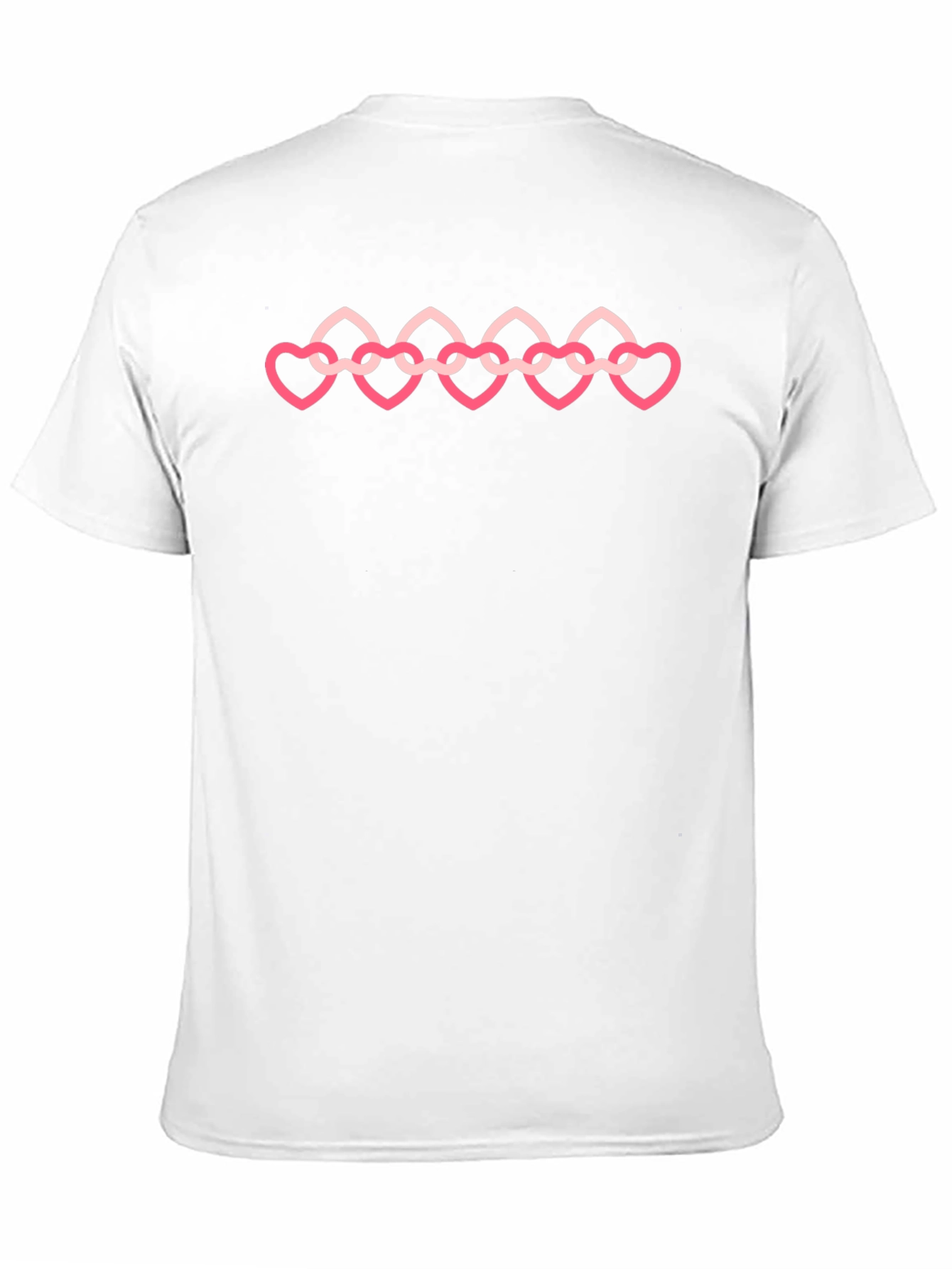 Heart Chain Graphic T-Shirt - Stylish Black Tee