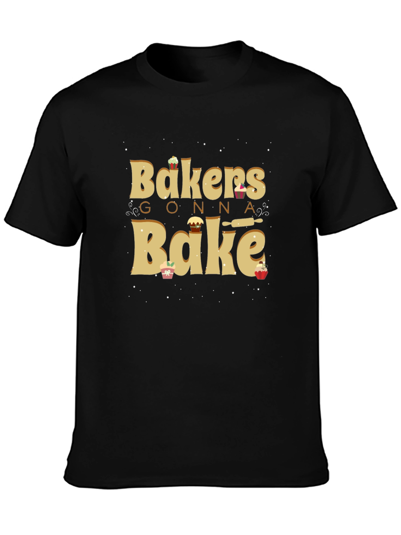 Bakers Gonna Bake Black Graphic Tee