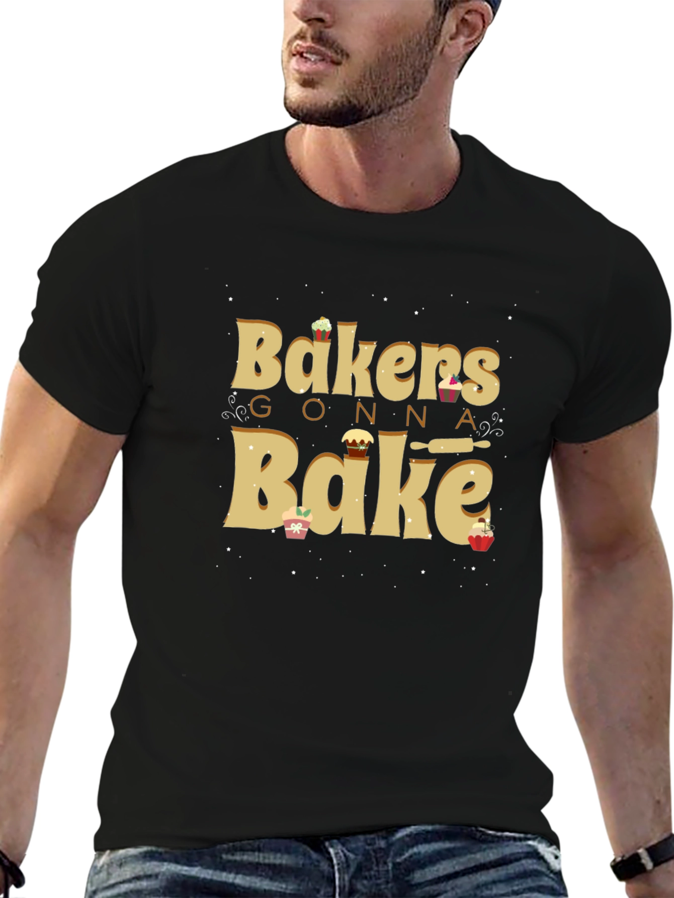 Bakers Gonna Bake Black Graphic Tee
