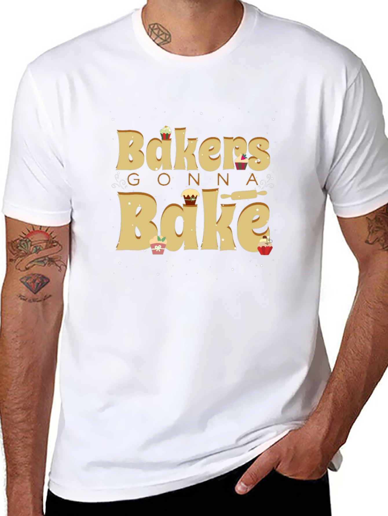 Bakers Gonna Bake Black Graphic Tee