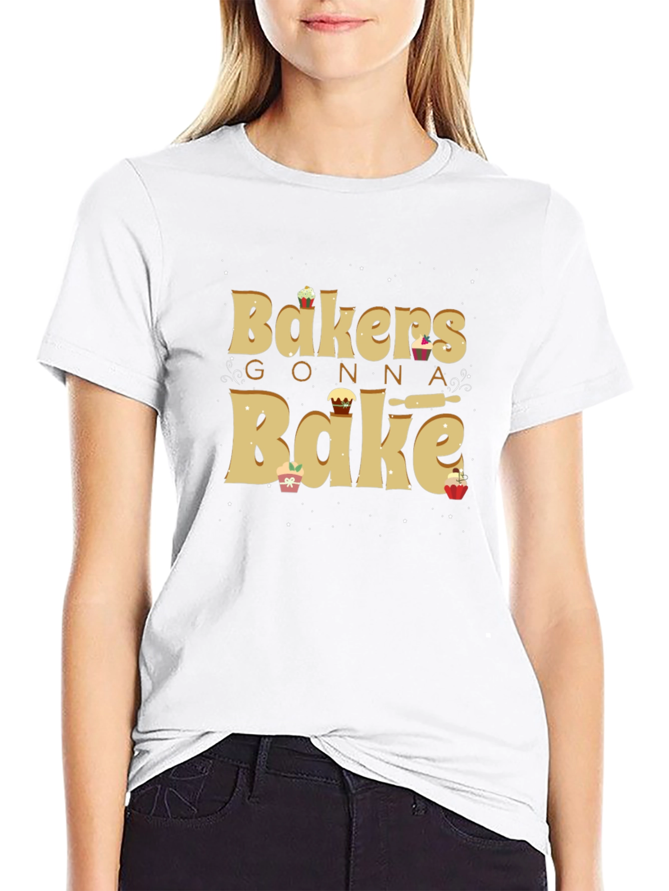 Bakers Gonna Bake Black Graphic Tee
