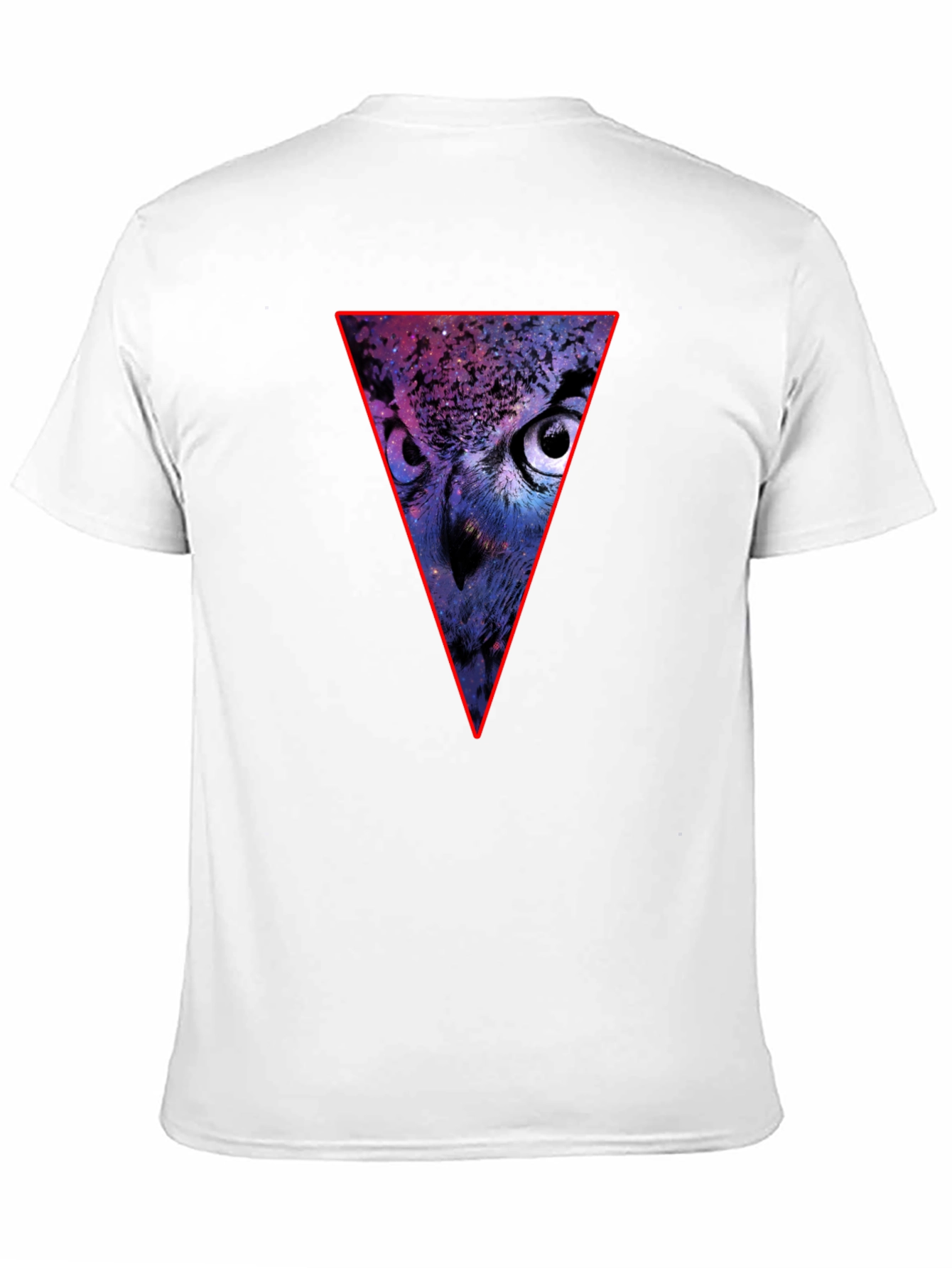 Cosmic Owl Triangle Graphic T-Shirt