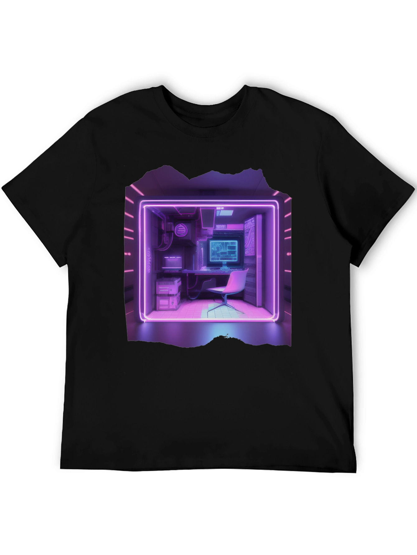 Retro Cyberpunk Gamer Room T-Shirt