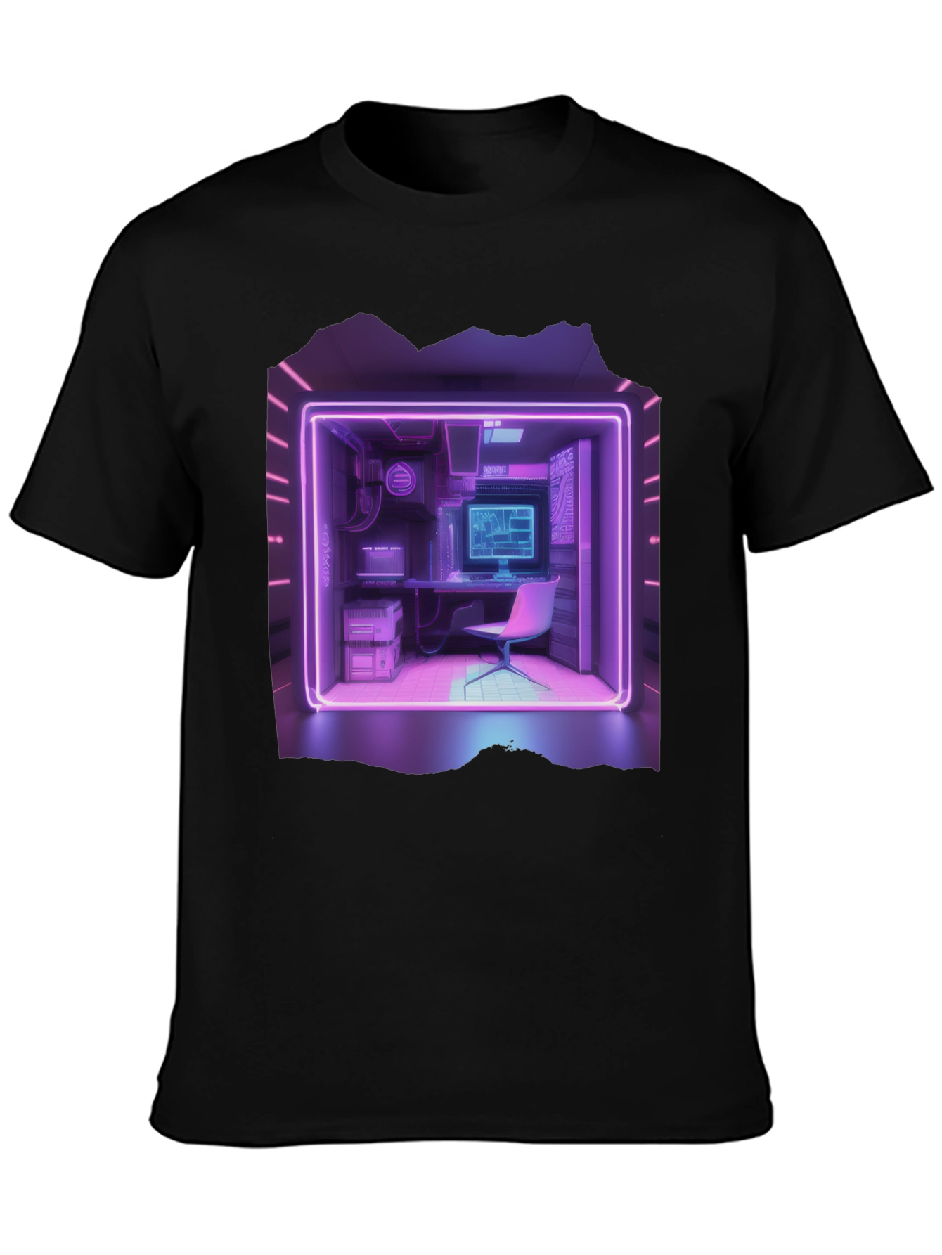 Retro Cyberpunk Gamer Room T-Shirt