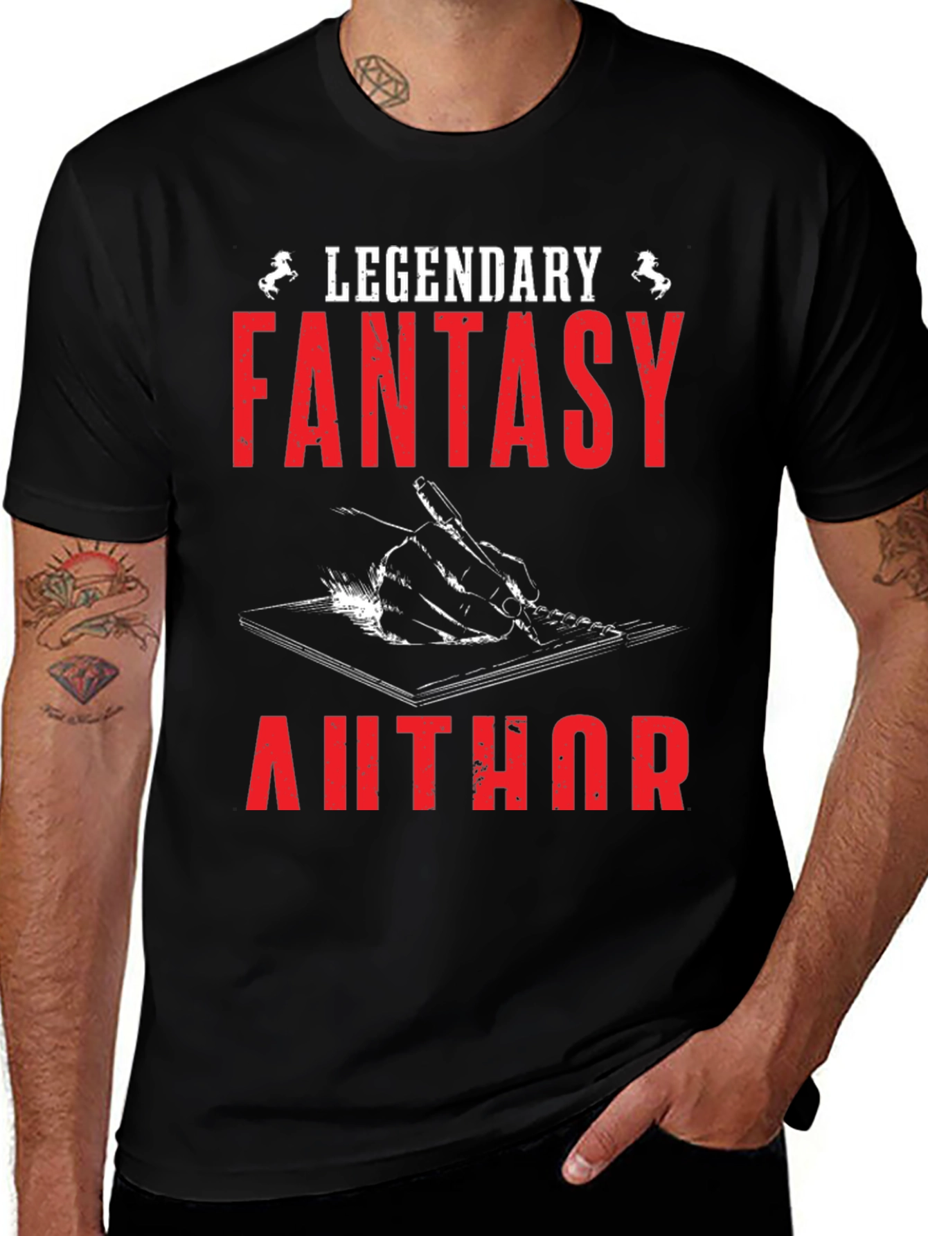 Legendary Fantasy Author Graphic T-Shirt