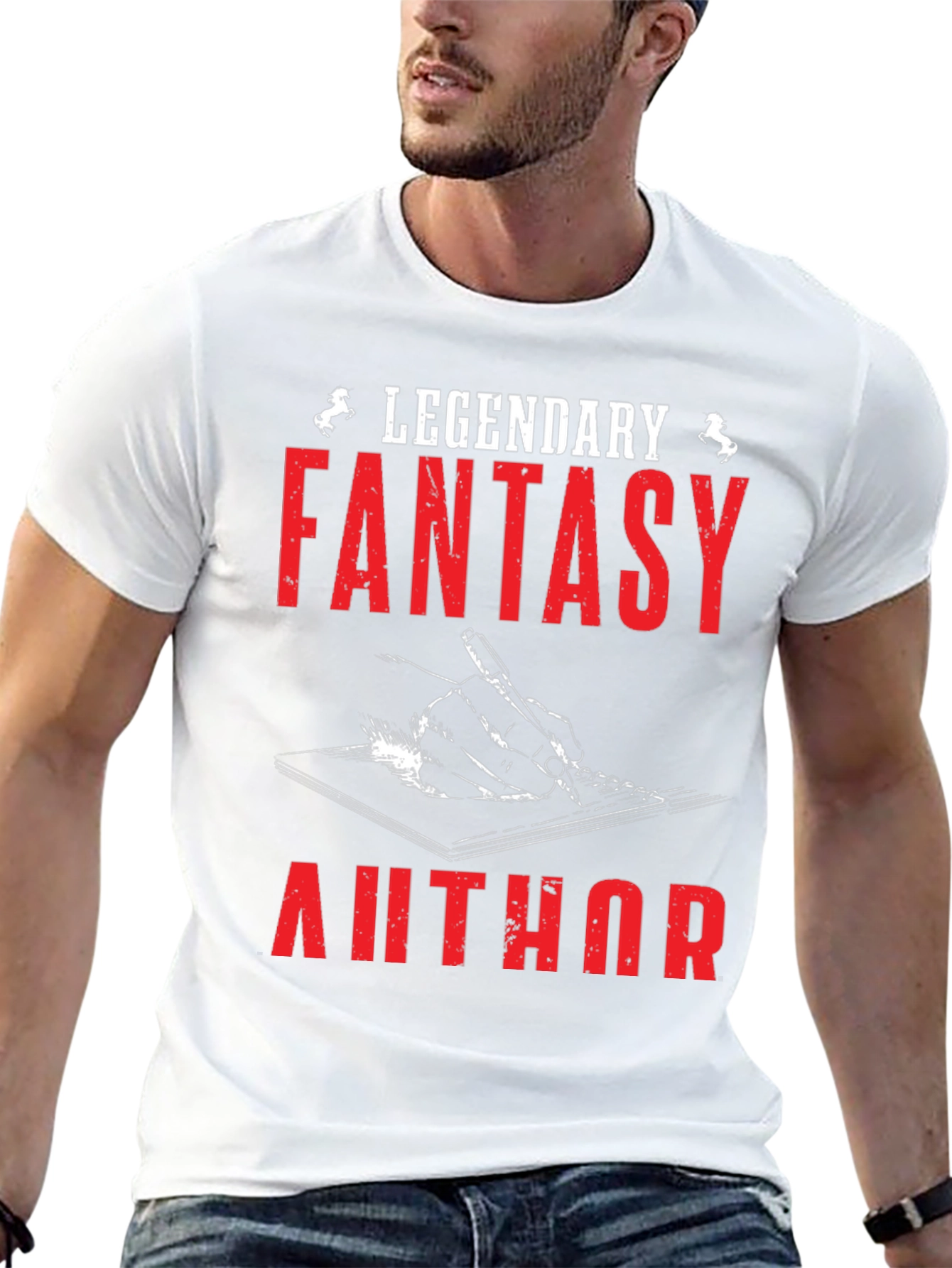 Legendary Fantasy Author Graphic T-Shirt