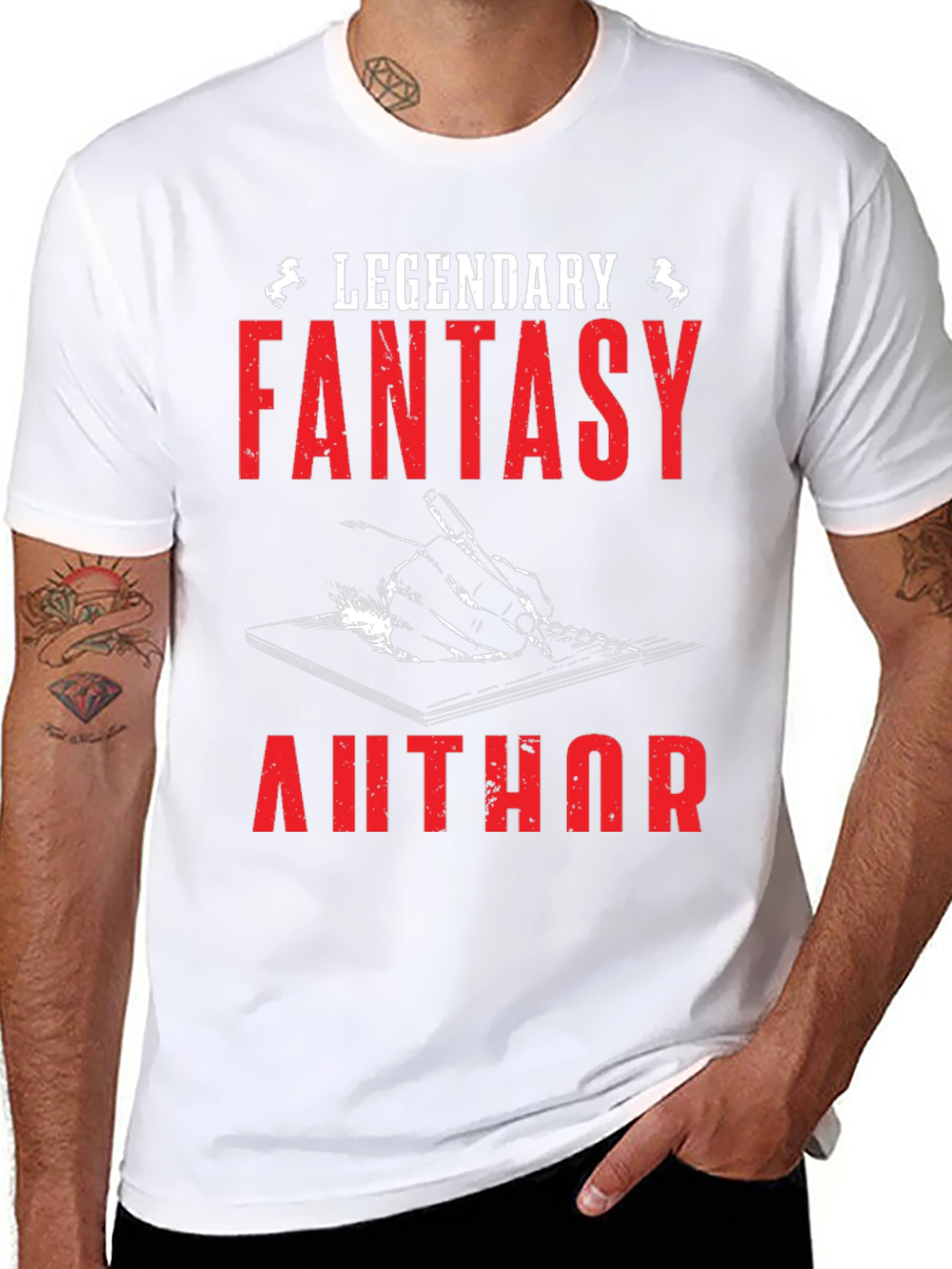 Legendary Fantasy Author Graphic T-Shirt