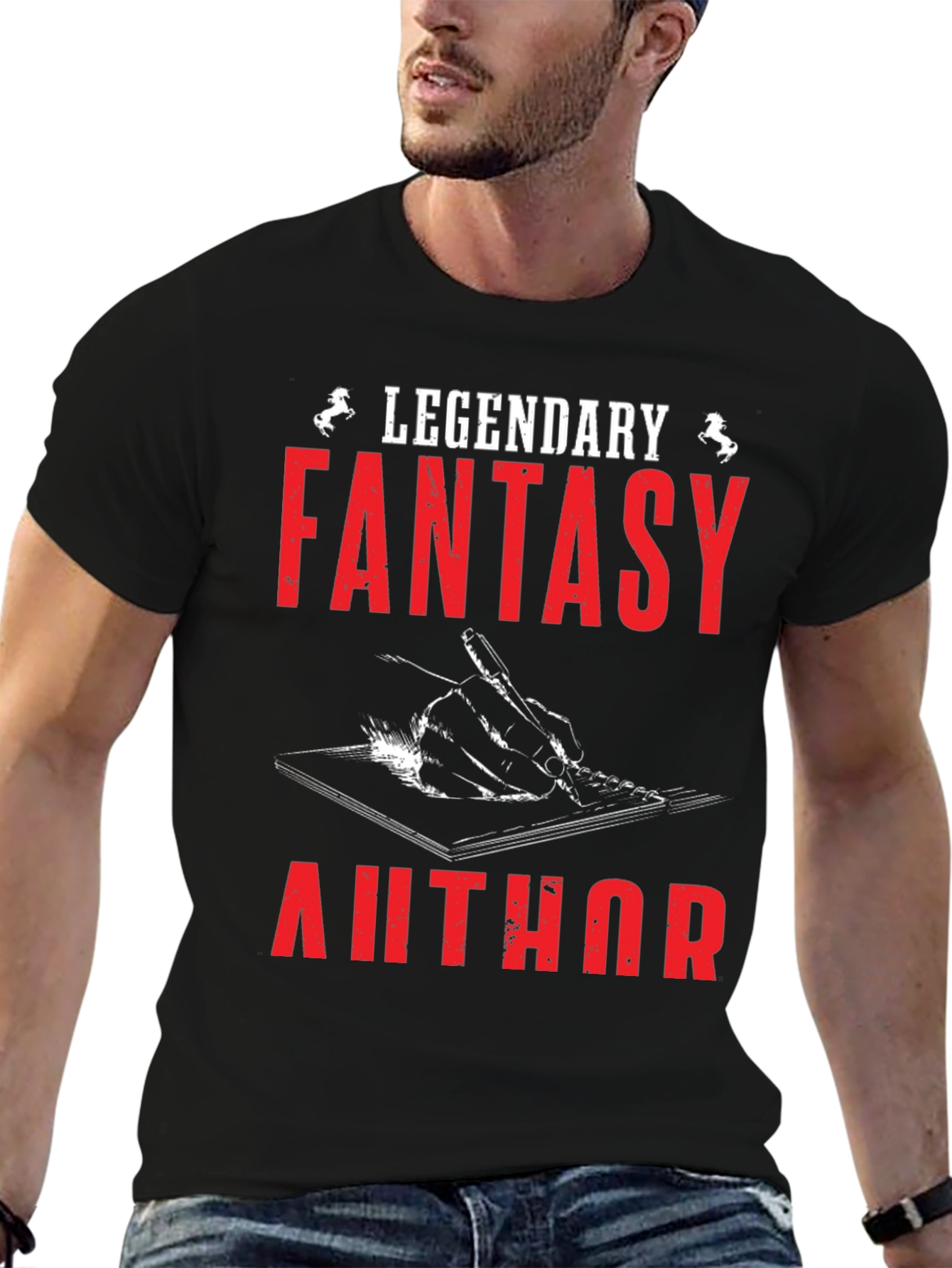 Legendary Fantasy Author Graphic T-Shirt