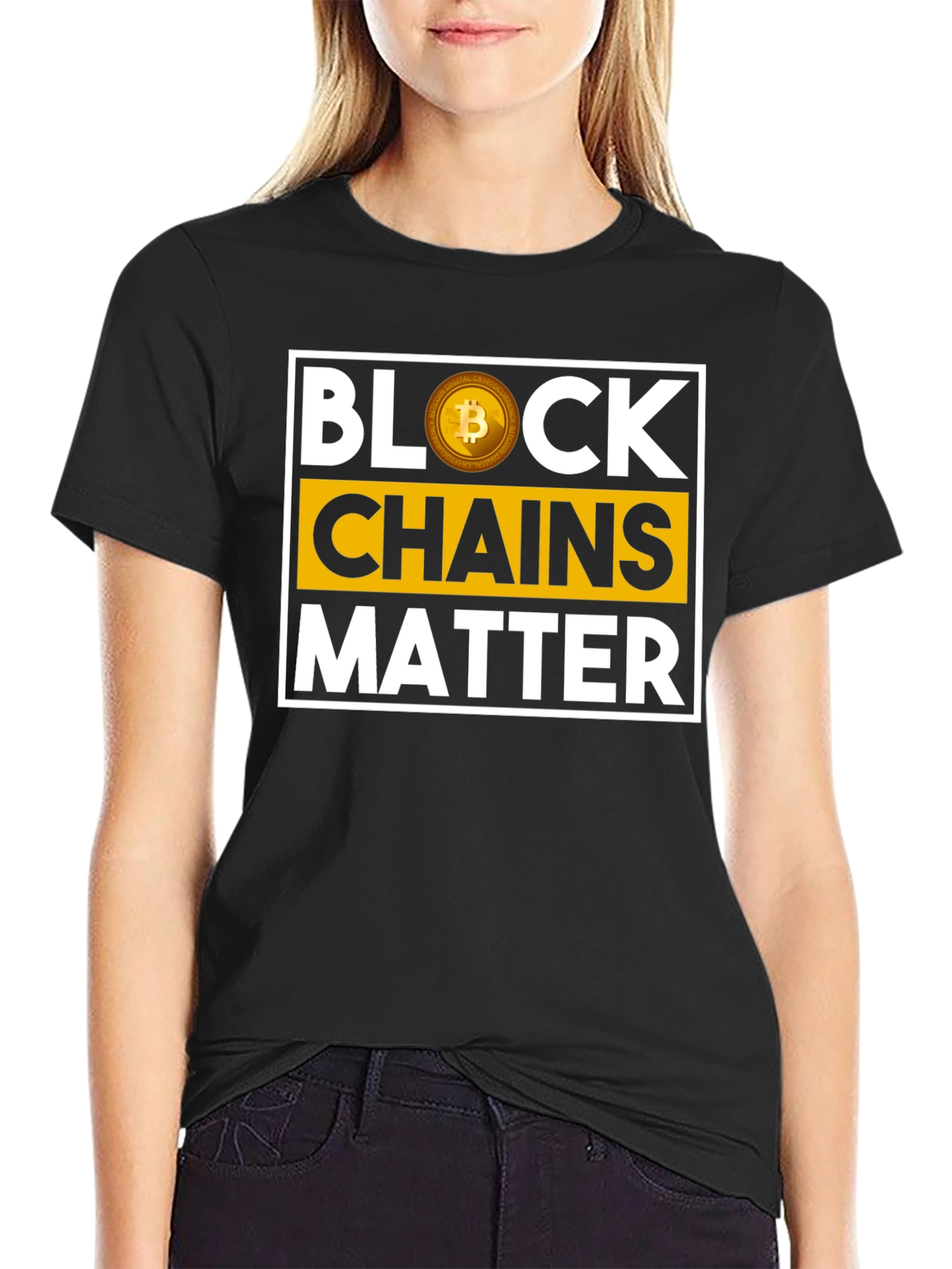 Block Chains Matter Bitcoin T-Shirt