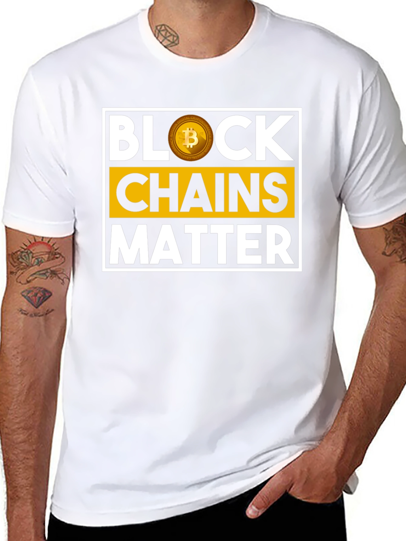 Block Chains Matter Bitcoin T-Shirt