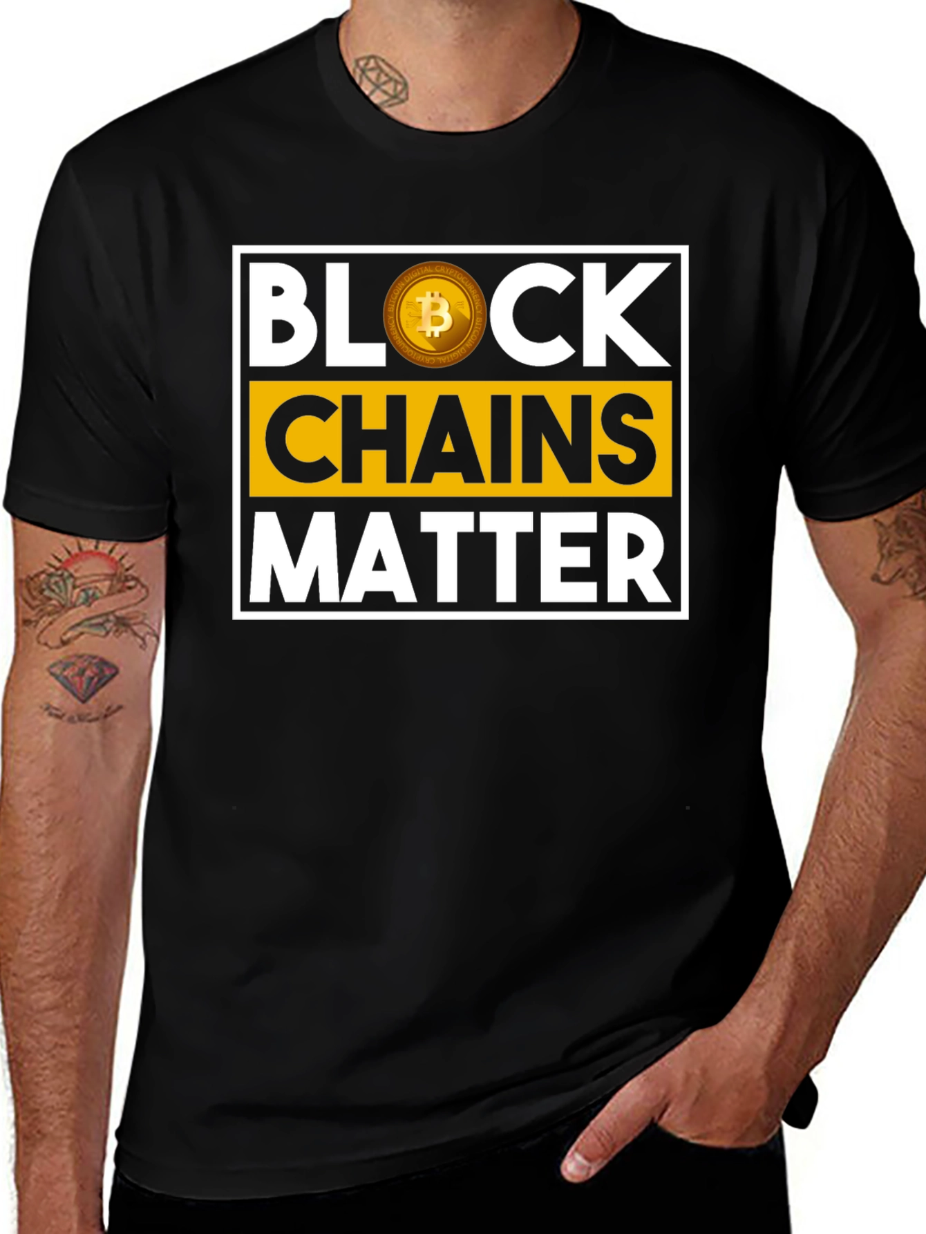 Block Chains Matter Bitcoin T-Shirt