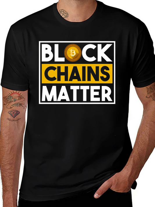 Block Chains Matter Bitcoin T-Shirt