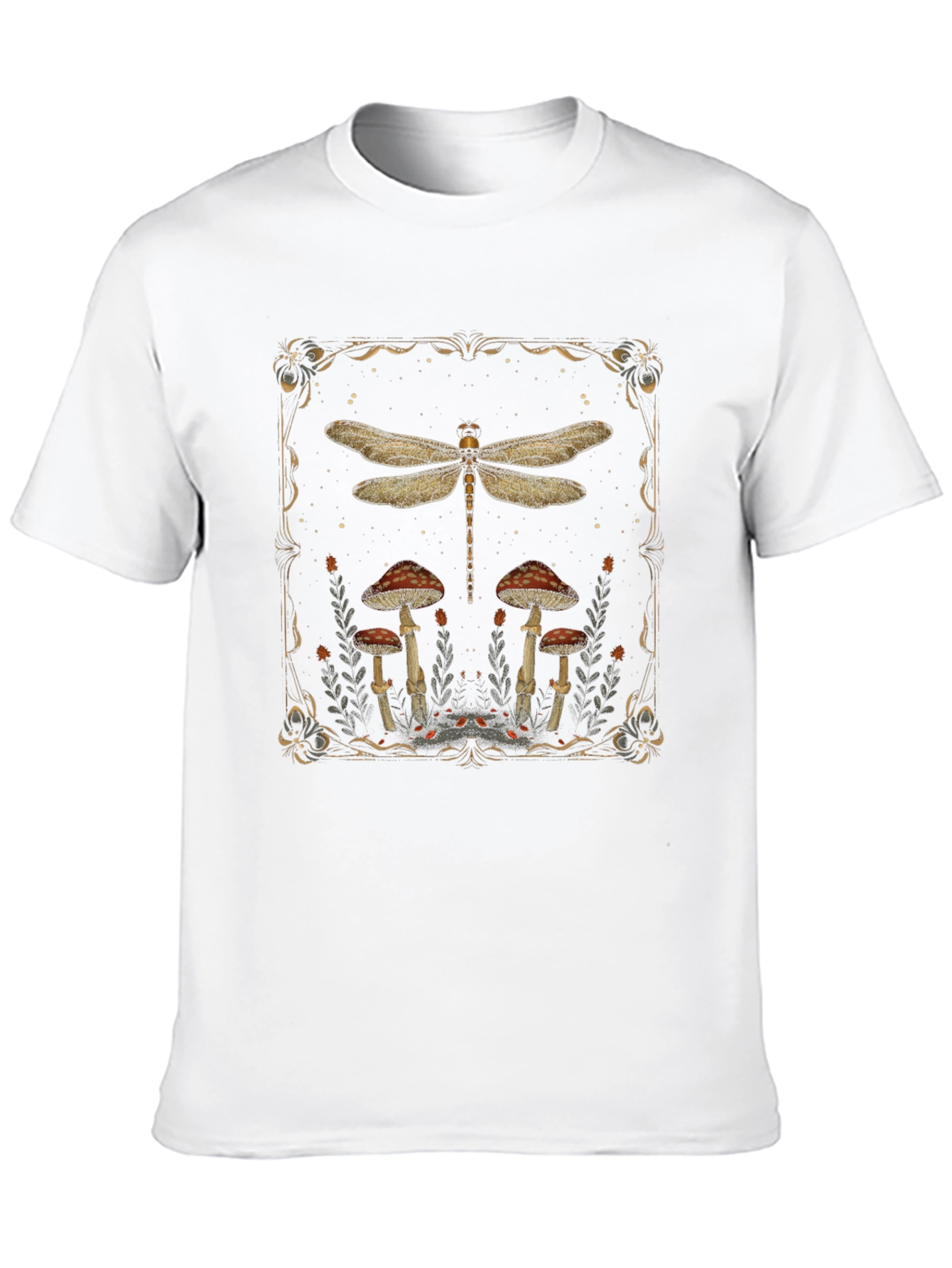 Dragonfly & Mushroom Graphic Tee