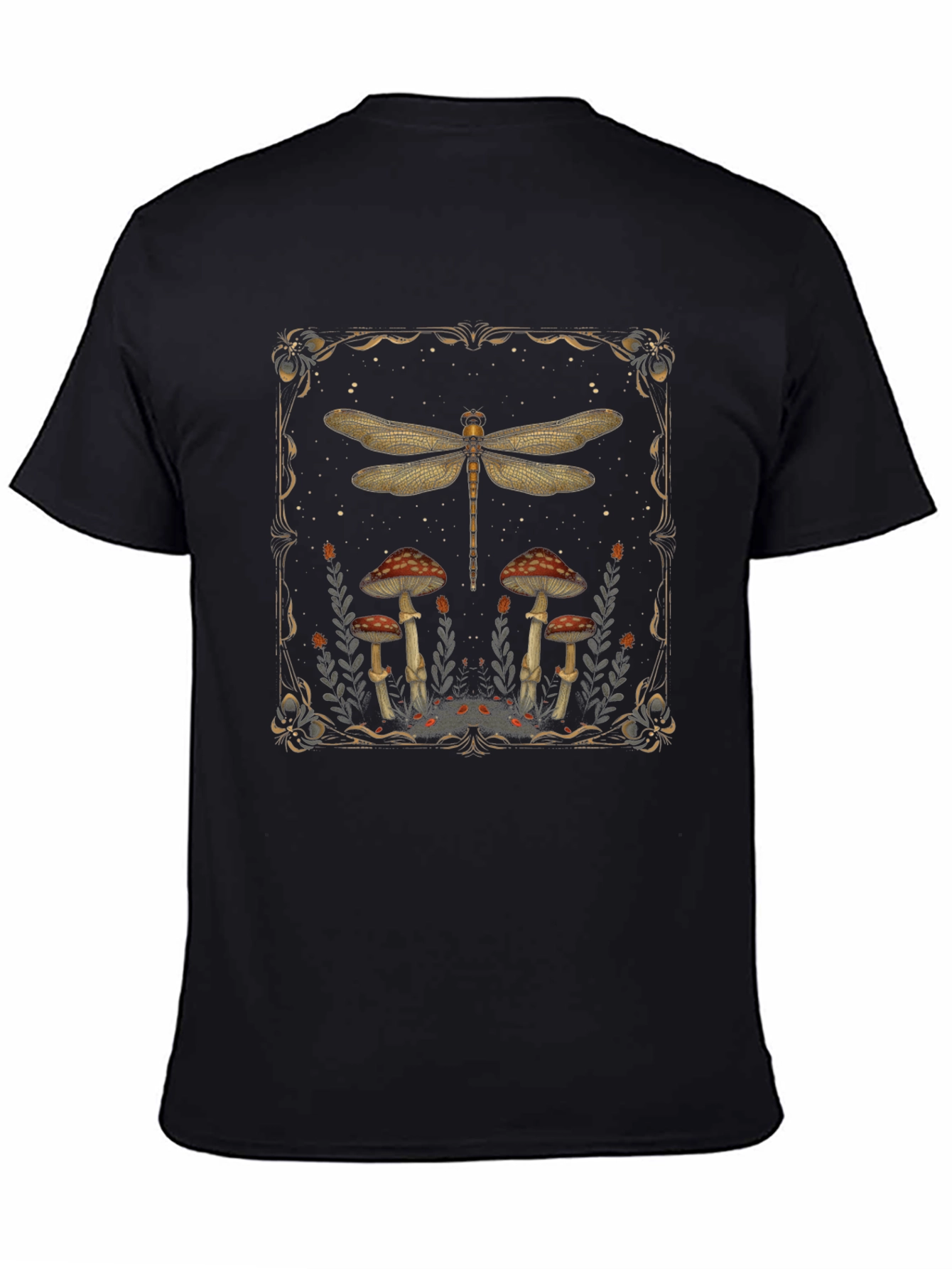 Dragonfly & Mushroom Graphic Tee