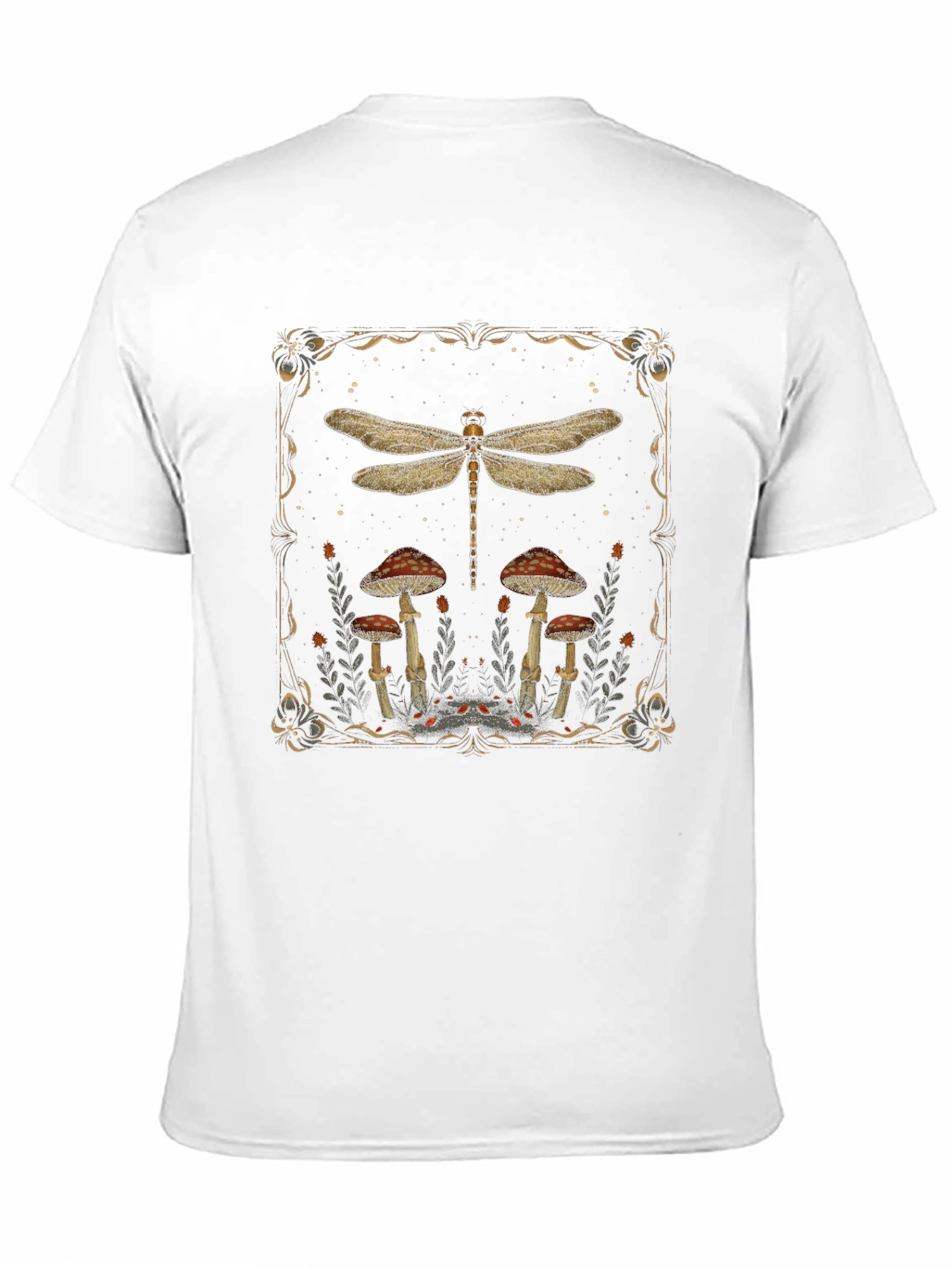 Dragonfly & Mushroom Graphic Tee