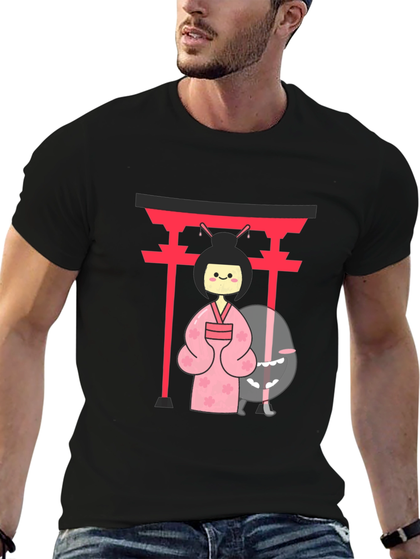 Japanese Anime Graphic T-Shirt