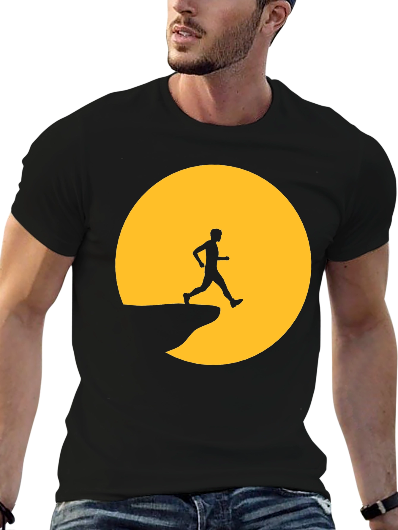 Cliff Jumper Graphic Tee - Bold Black T-Shirt