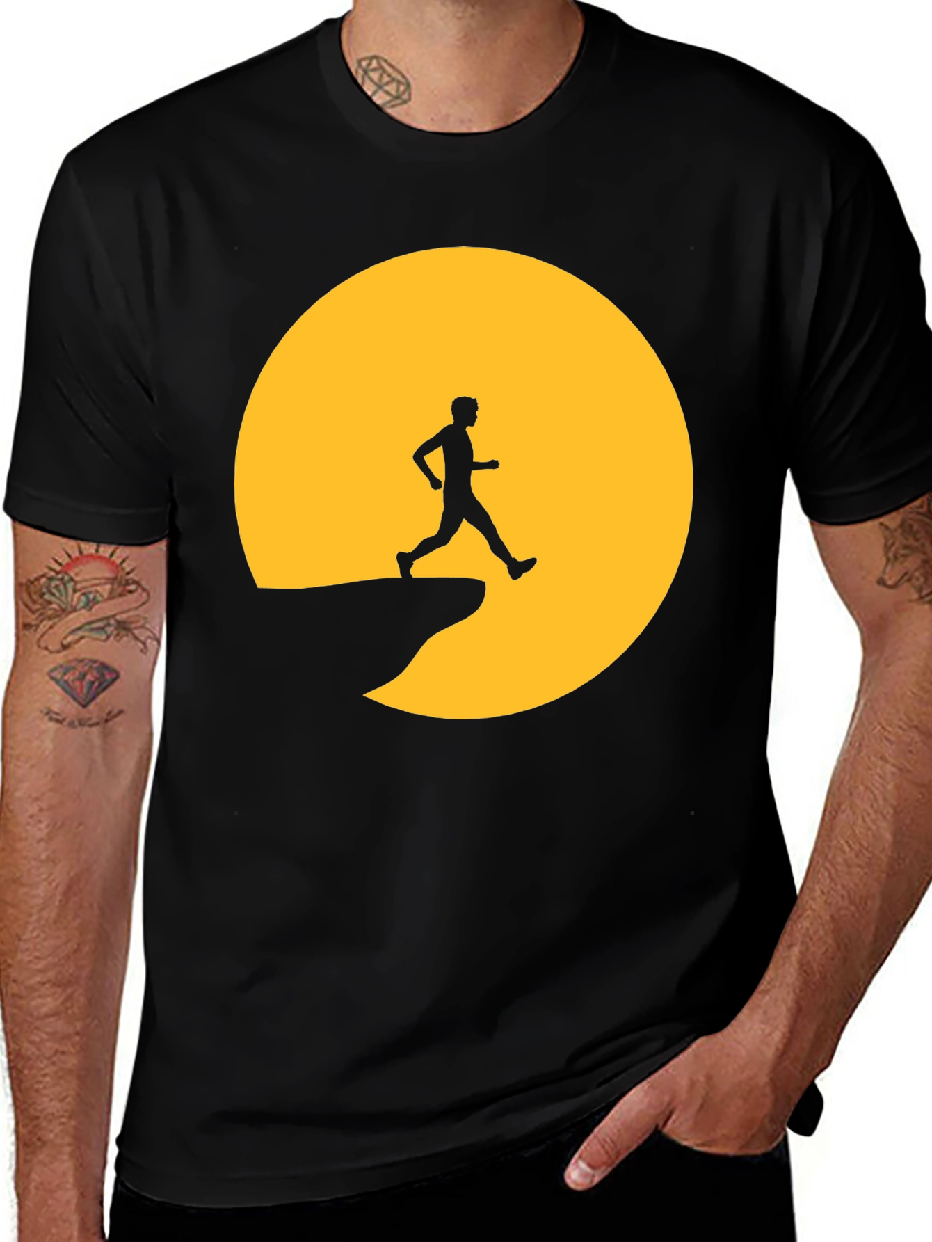 Cliff Jumper Graphic Tee - Bold Black T-Shirt