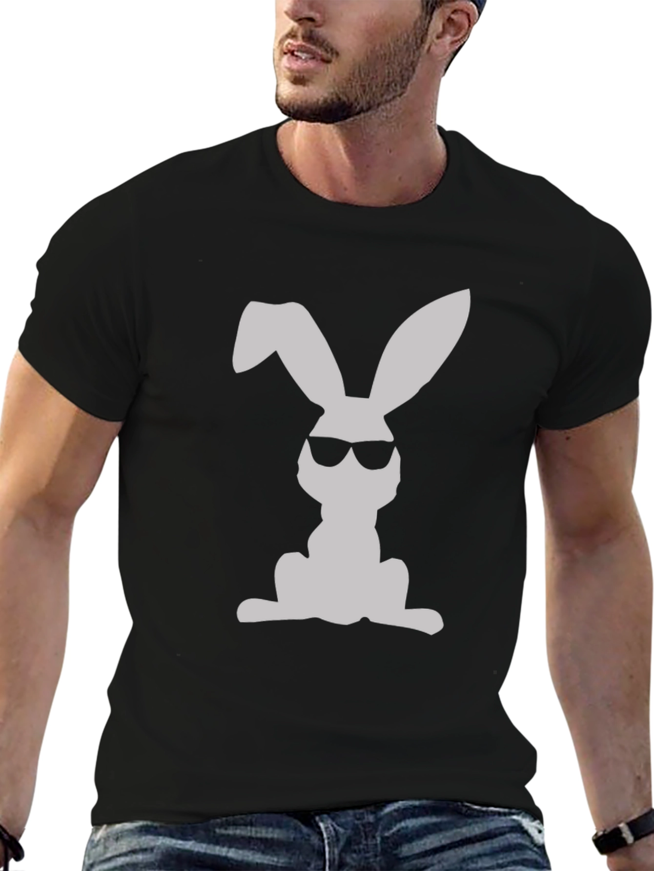 Cool Bunny T-Shirt - Hipster Rabbit Tee