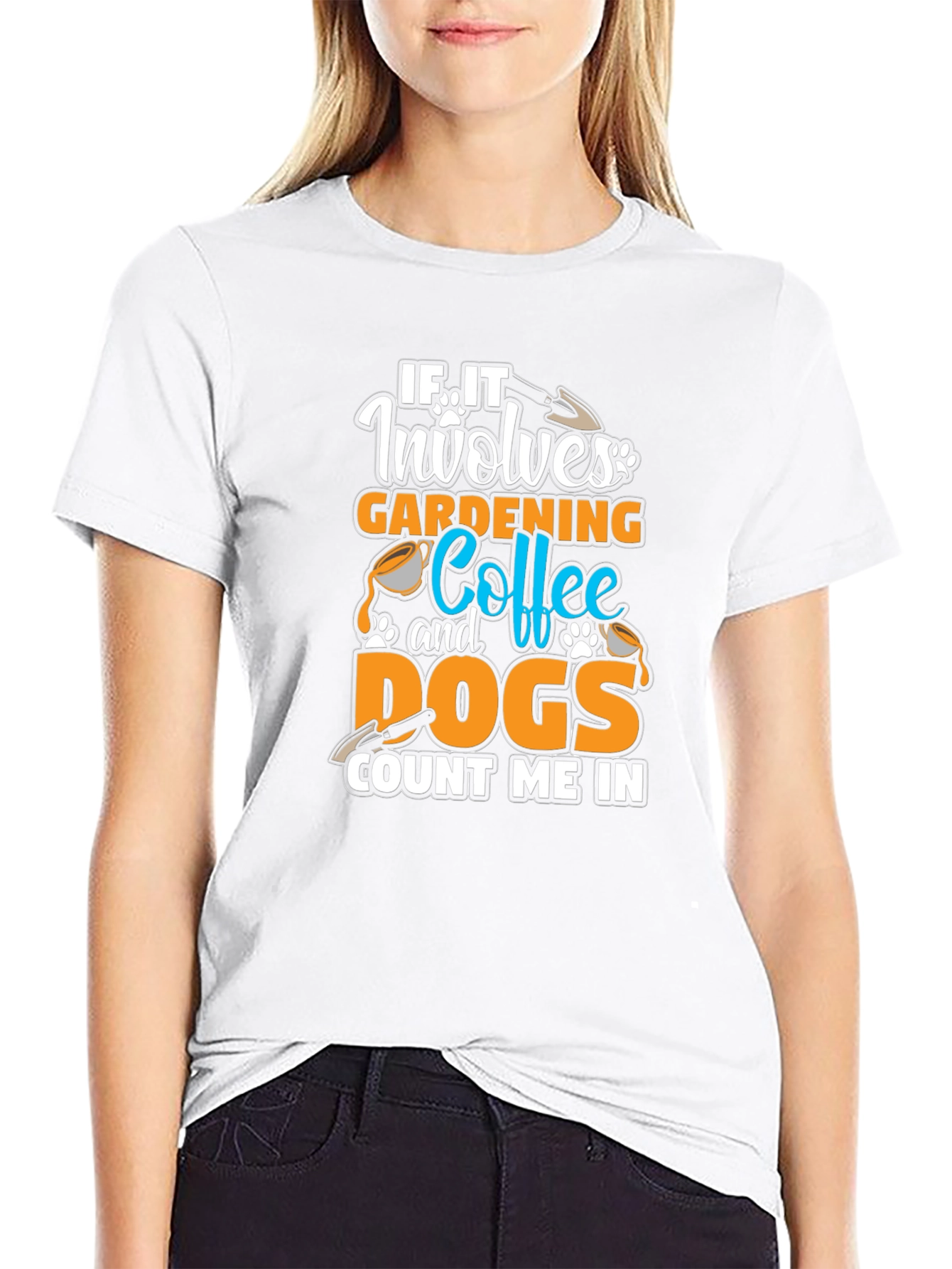Gardening Coffee Dogs T-Shirt - Count Me In Tee