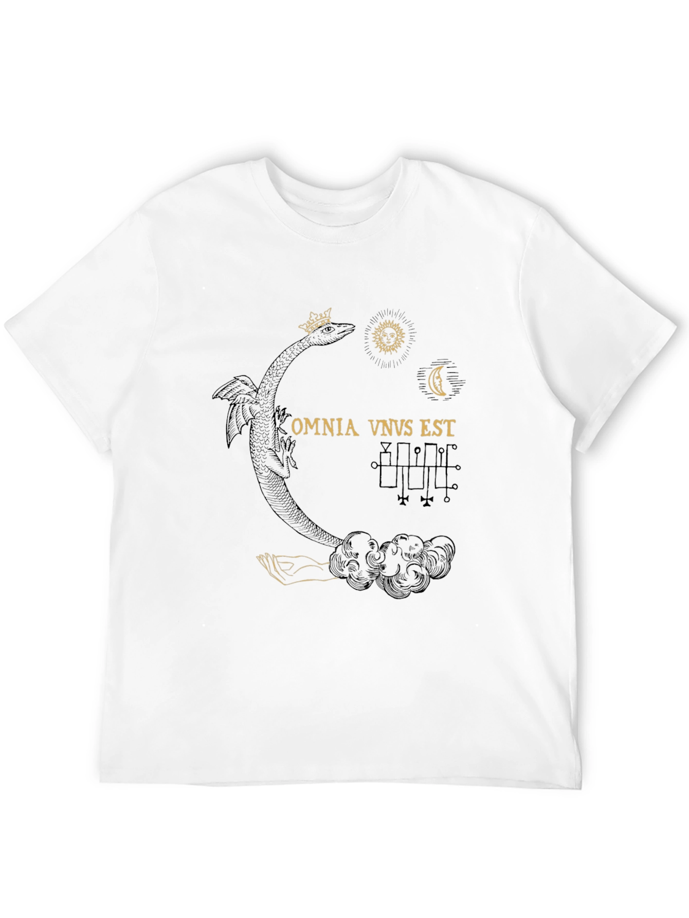 Occult Dragon Graphic Tee - Black