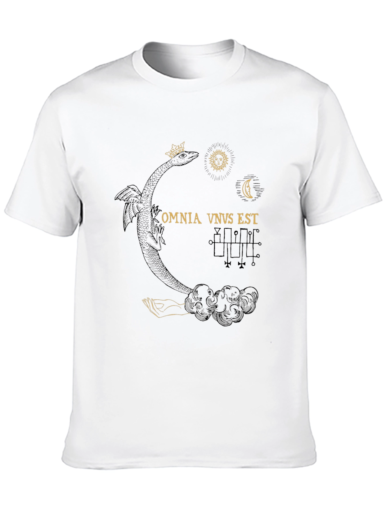 Occult Dragon Graphic Tee - Black