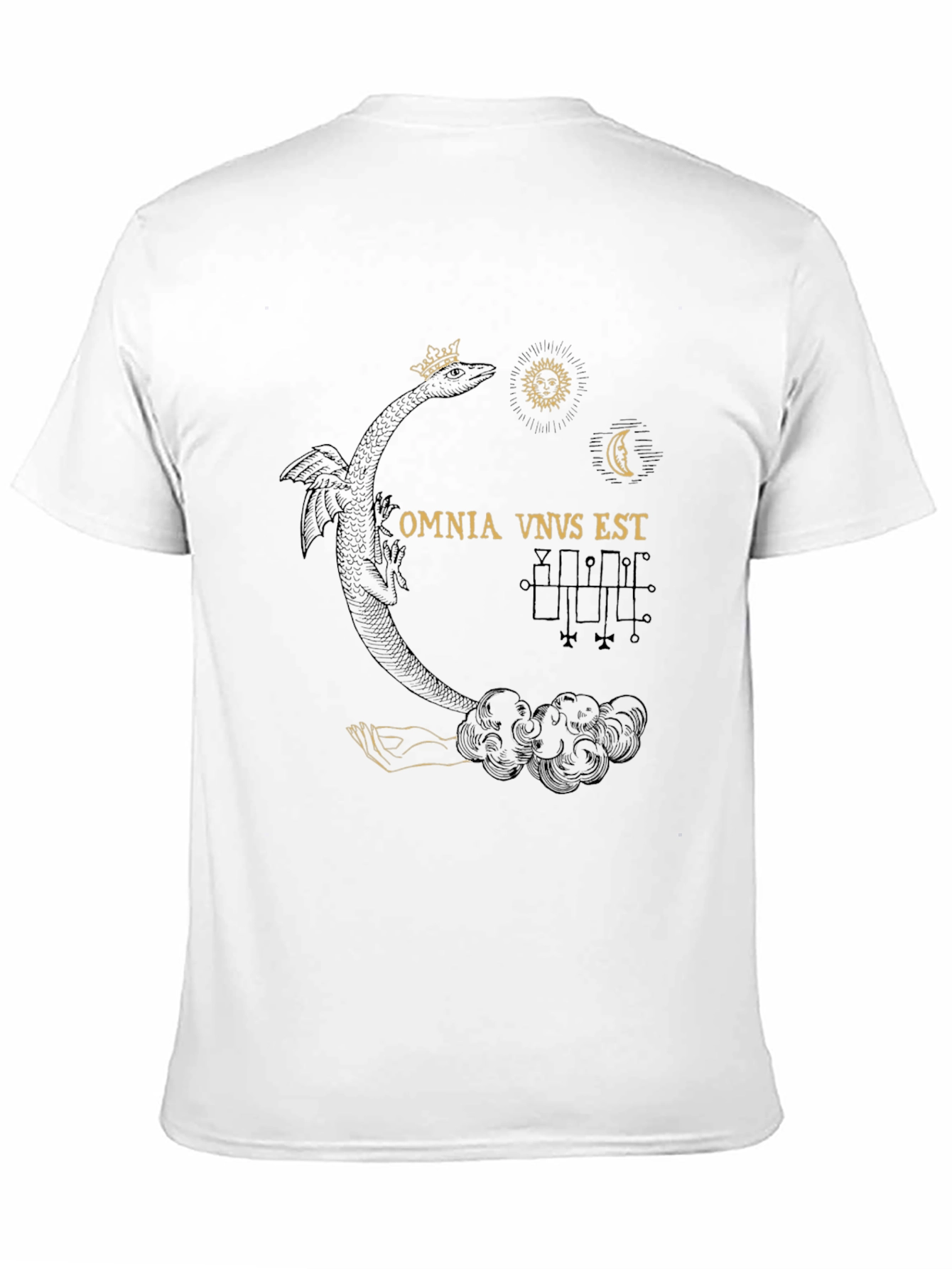 Occult Dragon Graphic Tee - Black