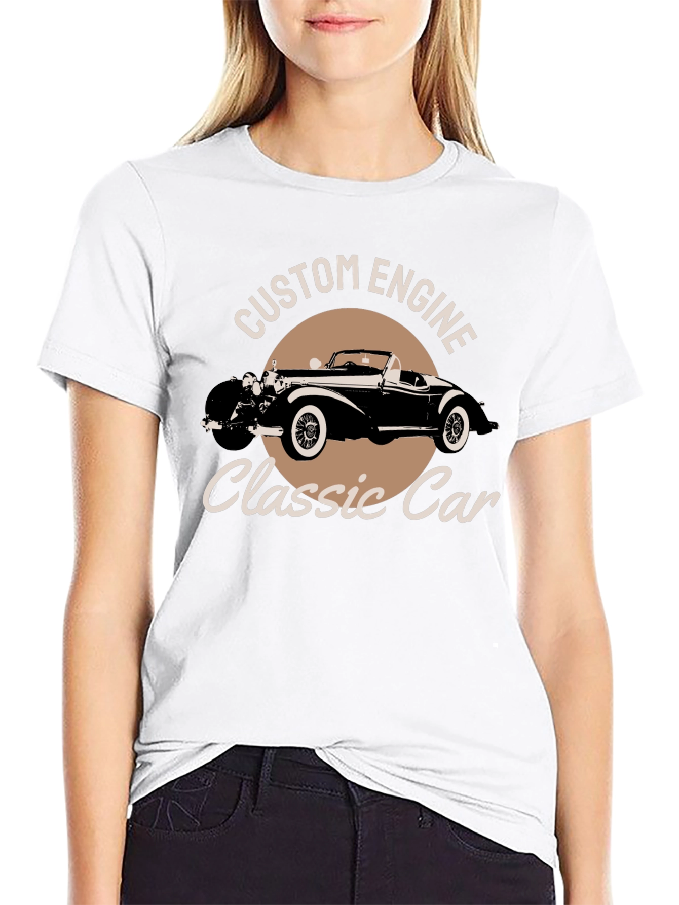 Custom Engine Classic Car Graphic Tee