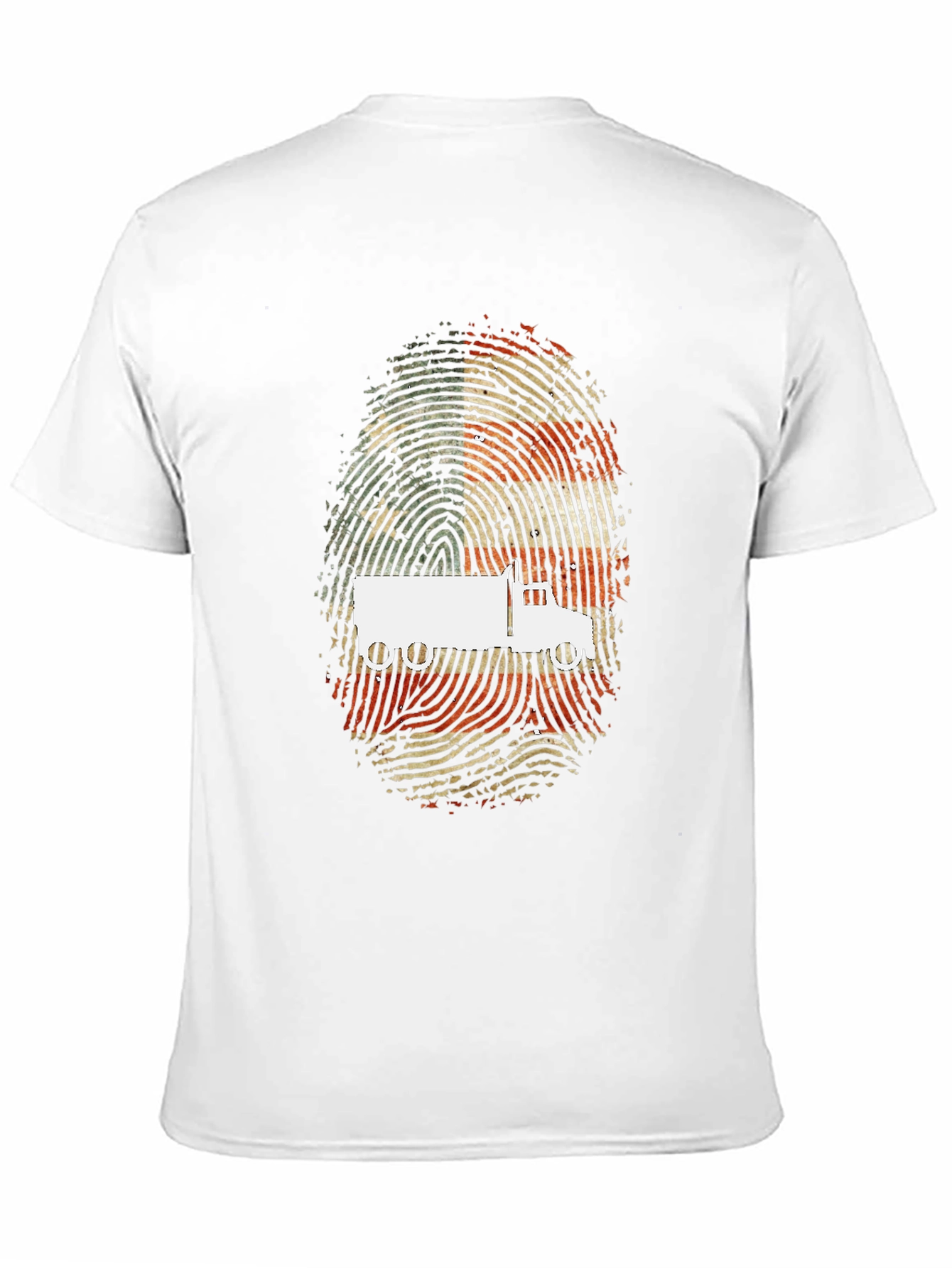 Trucker Fingerprint Graphic T-Shirt