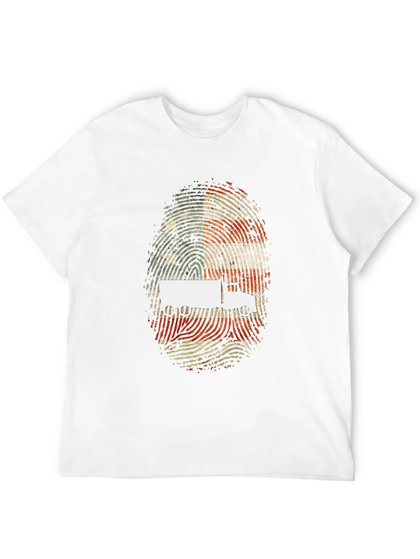 Trucker Fingerprint Graphic T-Shirt