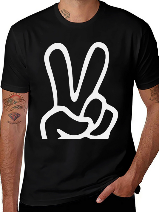 Peace Sign Graphic Tee - Classic Comfort