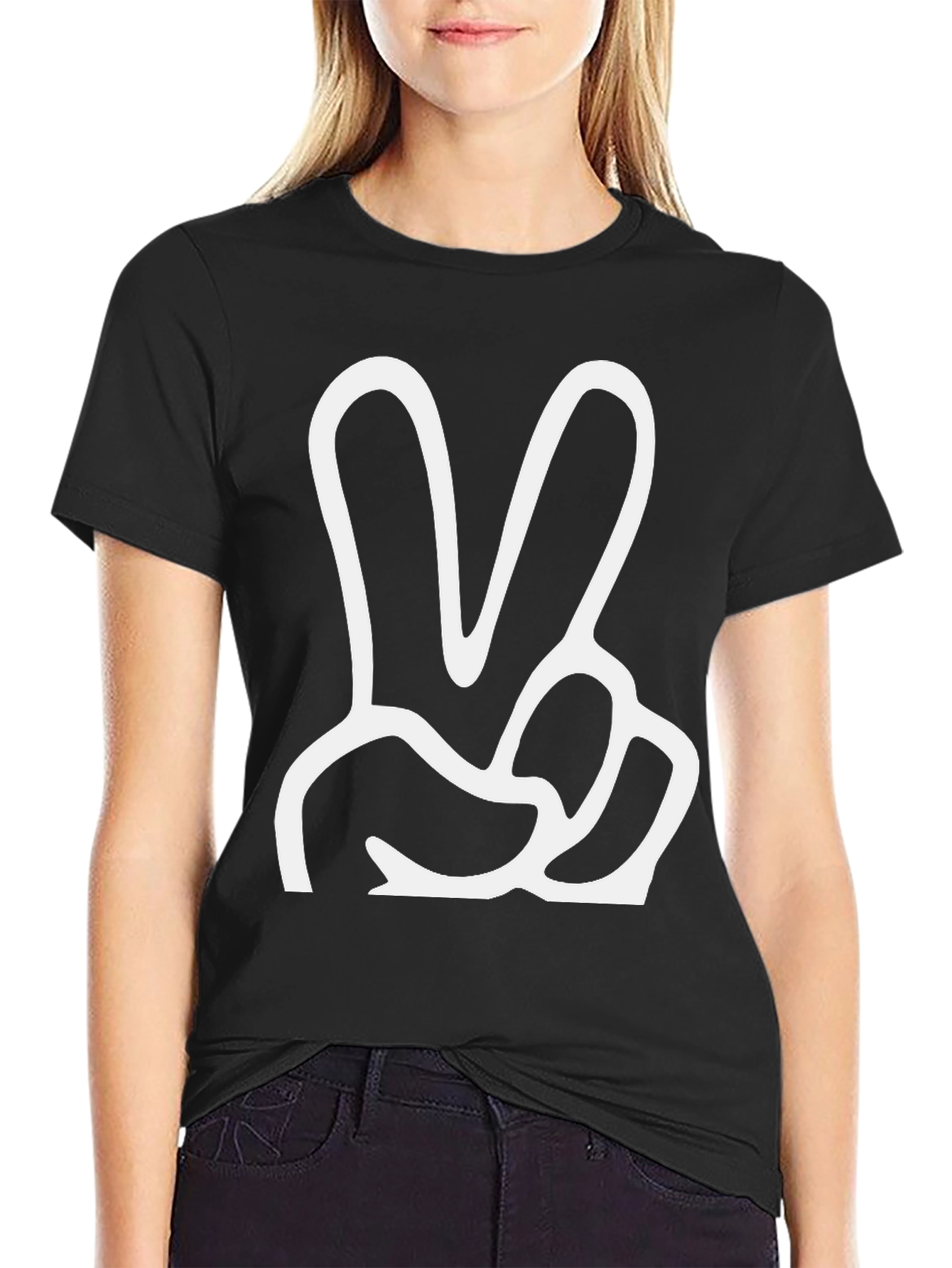 Peace Sign Graphic Tee - Classic Comfort