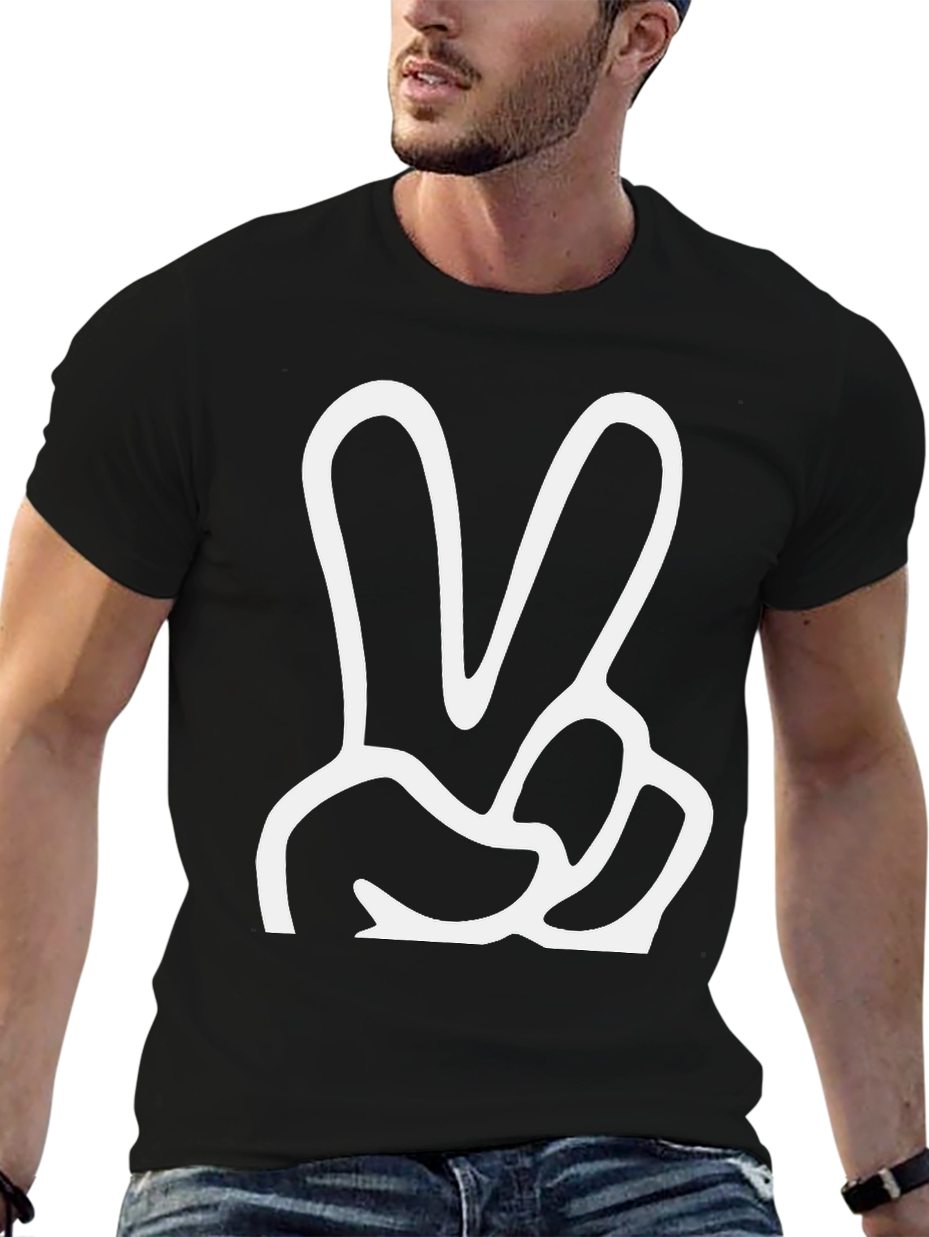 Peace Sign Graphic Tee - Classic Comfort