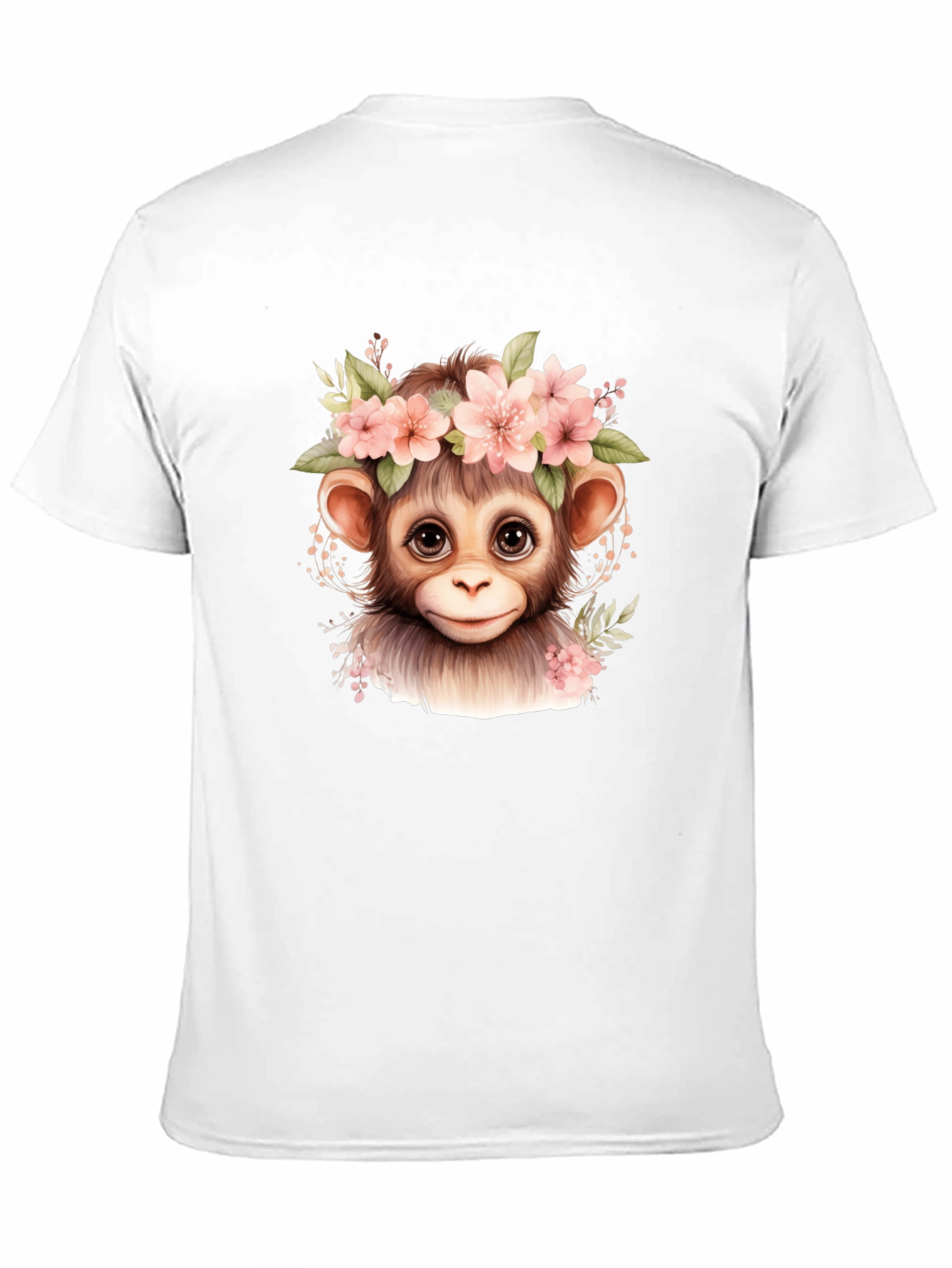 Monkey Floral Crown Graphic Tee