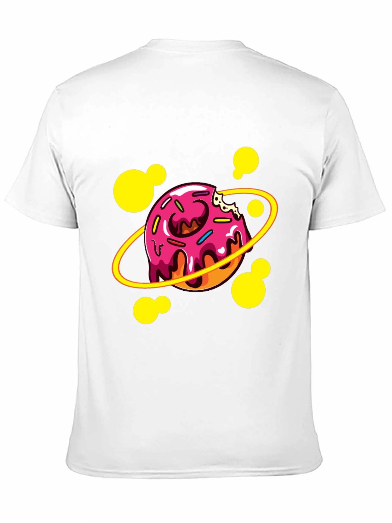 Donut Planet Graphic T-Shirt - Black