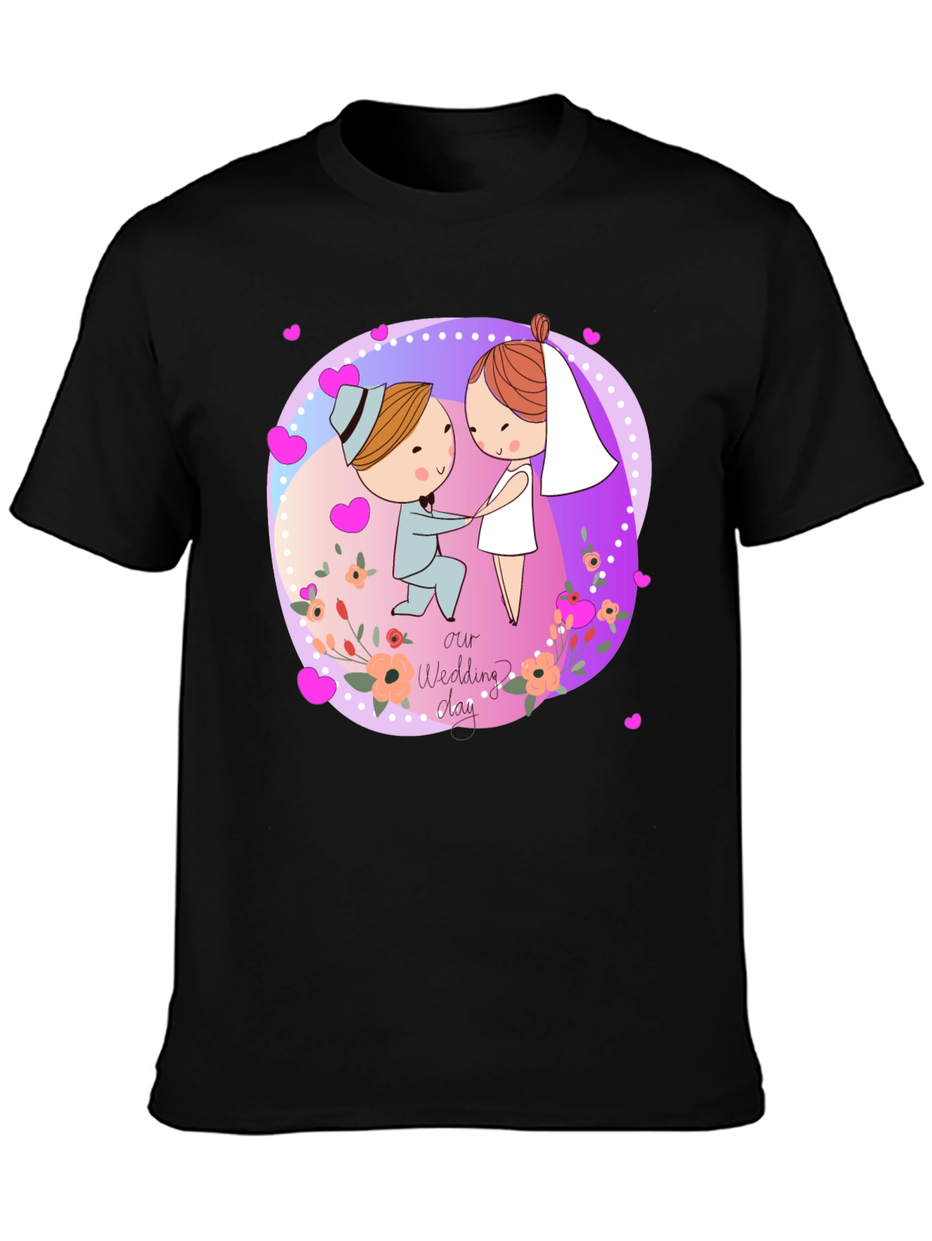 Cartoon Wedding Day T-Shirt