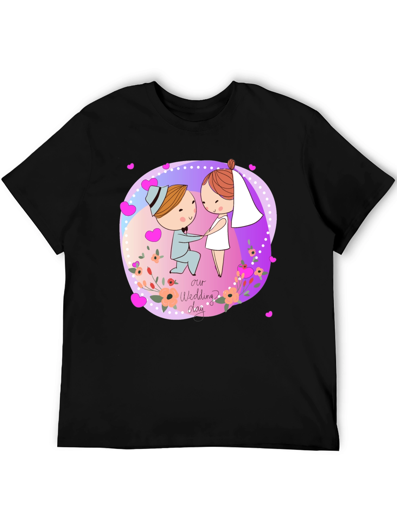 Cartoon Wedding Day T-Shirt