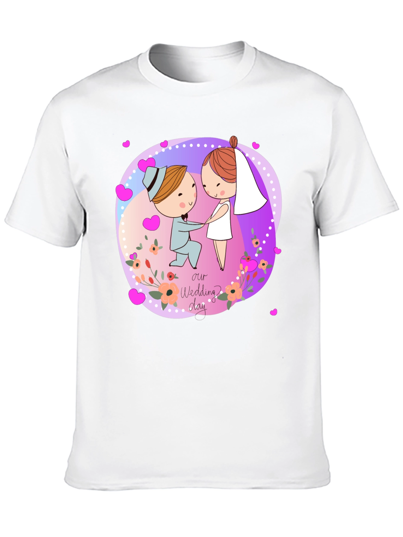 Cartoon Wedding Day T-Shirt