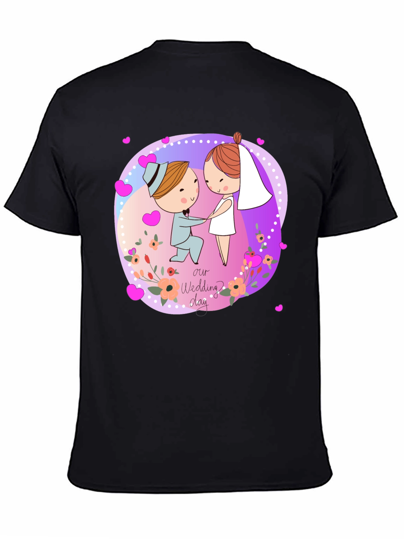 Cartoon Wedding Day T-Shirt