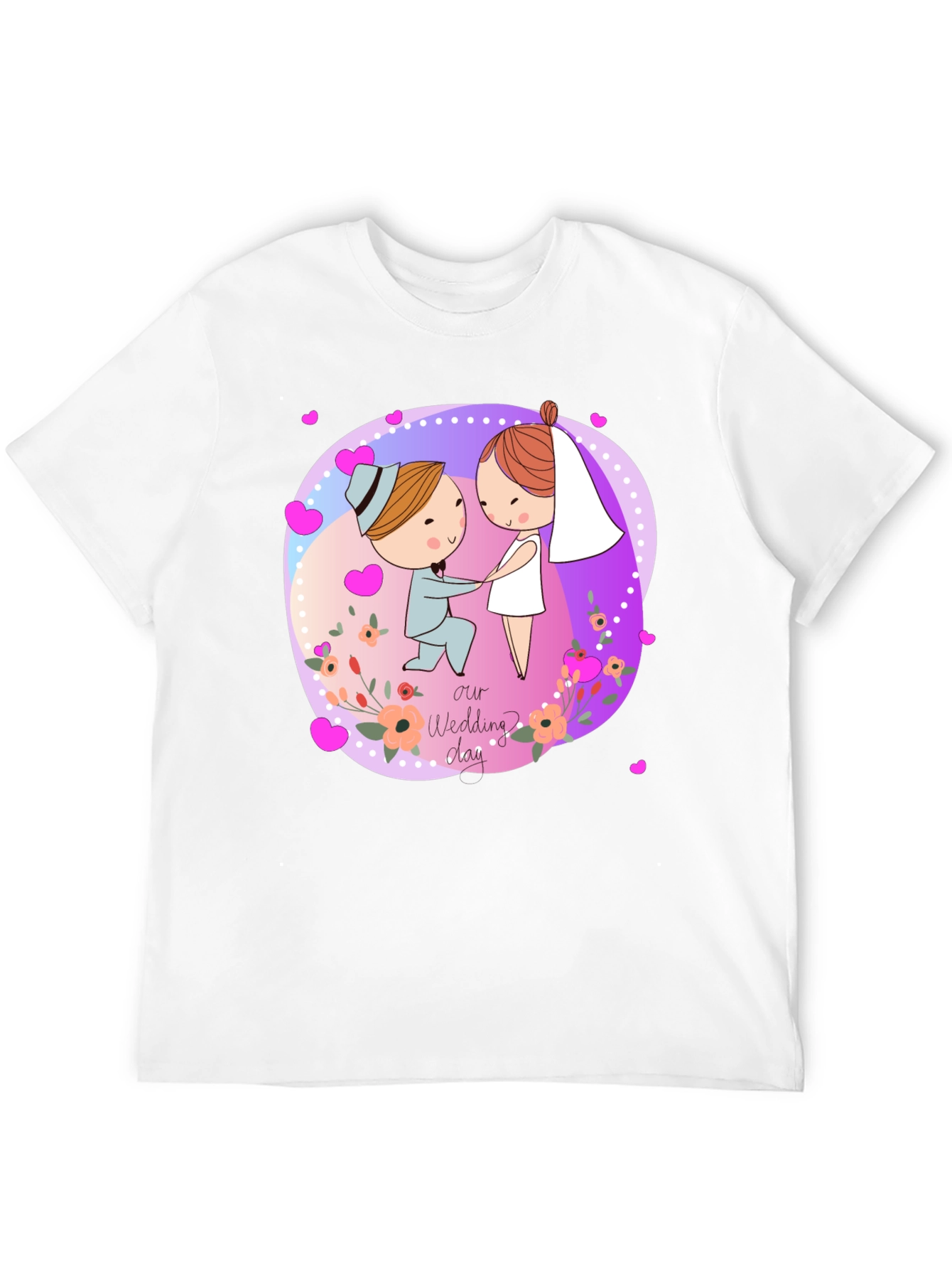 Cartoon Wedding Day T-Shirt