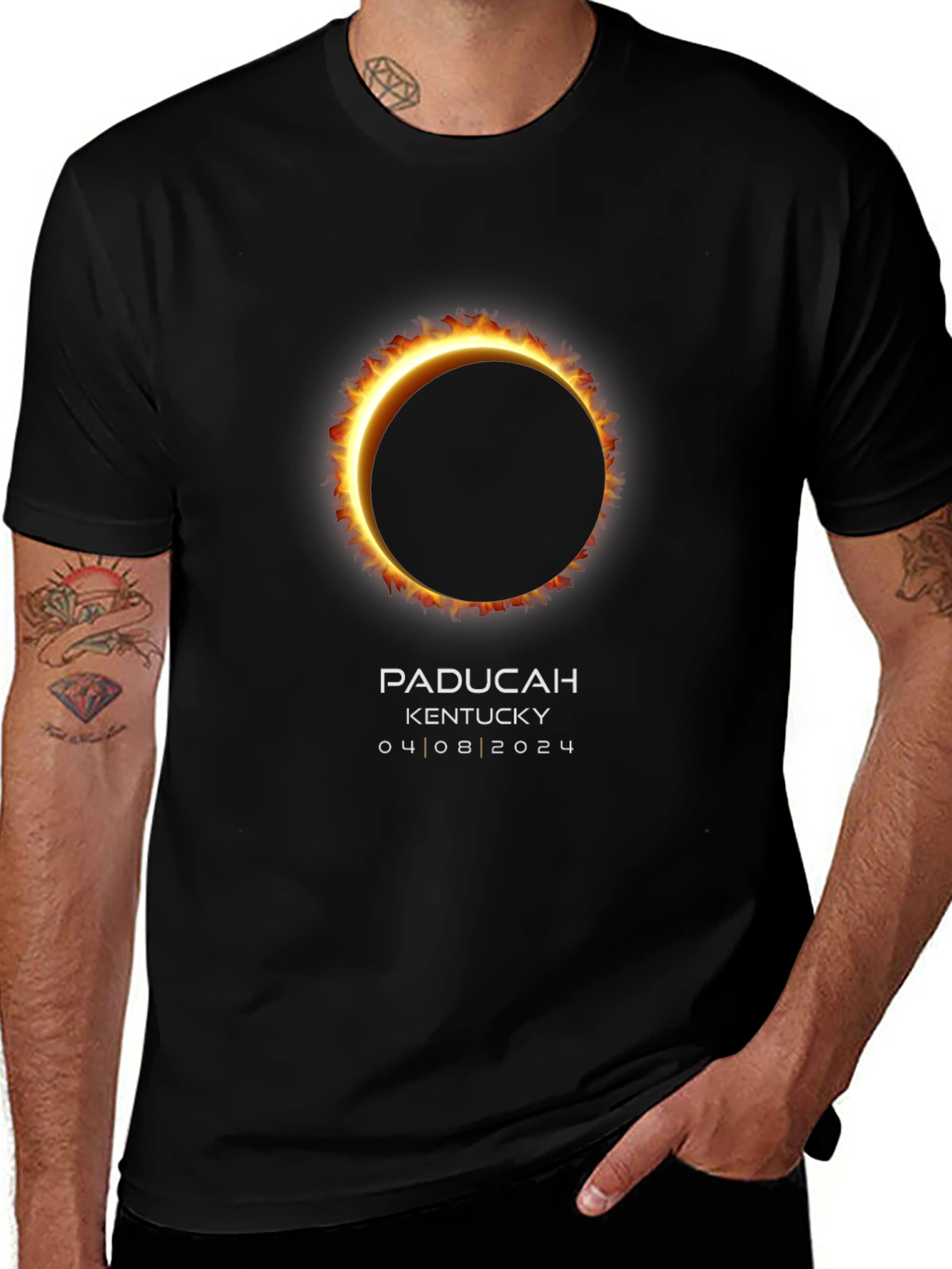 Paducah Kentucky Eclipse T-Shirt - April 8 2024