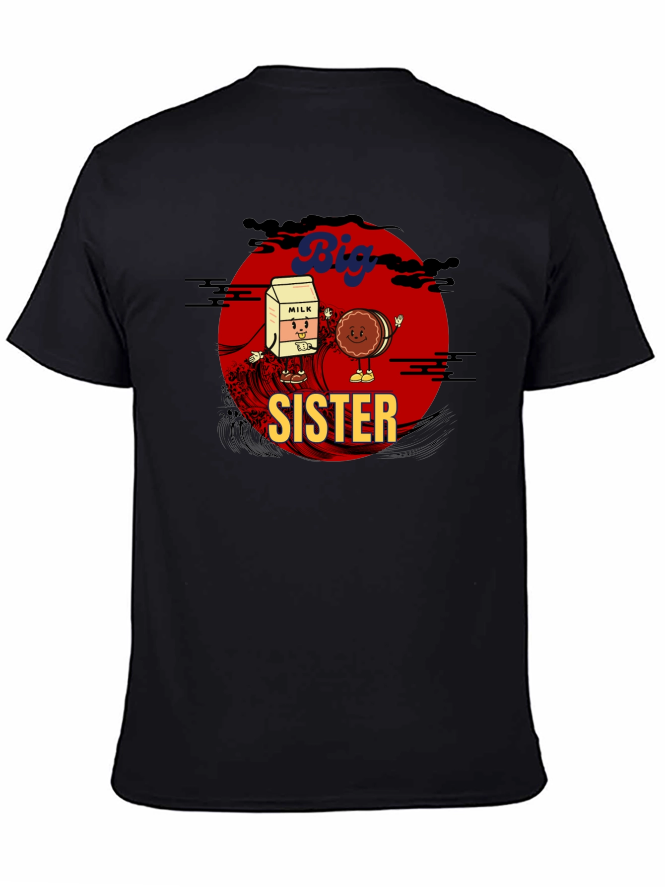 Big Sister Milk & Cookie Graphic T-Shirt