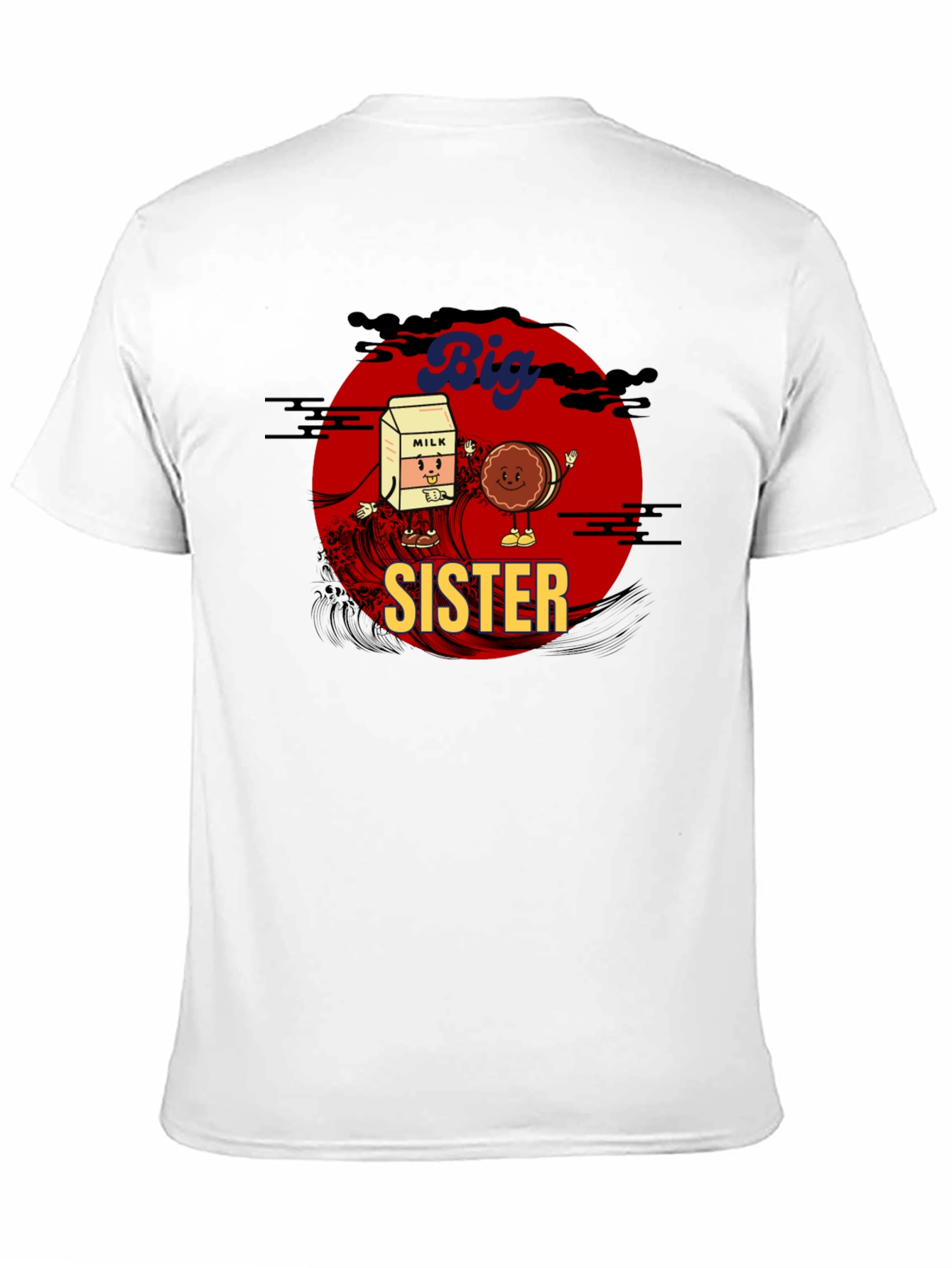 Big Sister Milk & Cookie Graphic T-Shirt