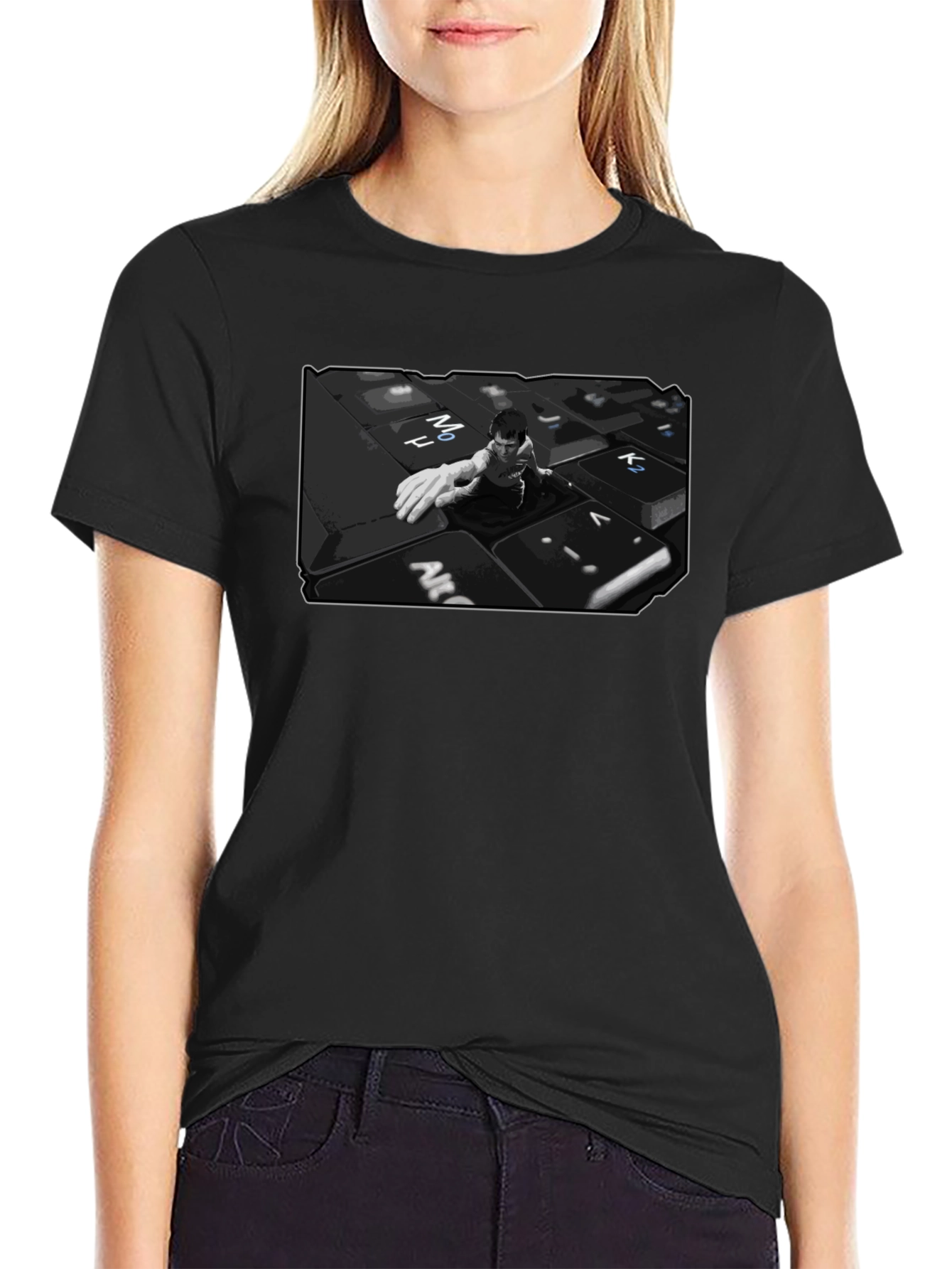 Keyboard Warrior Graphic T-Shirt