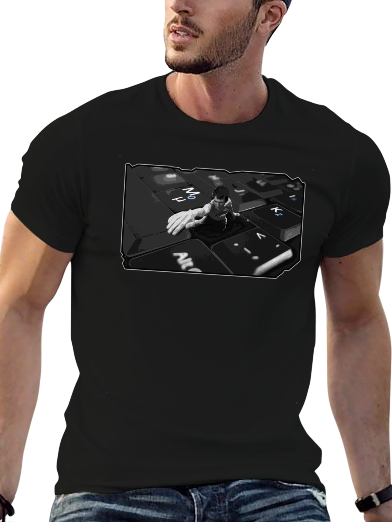 Keyboard Warrior Graphic T-Shirt