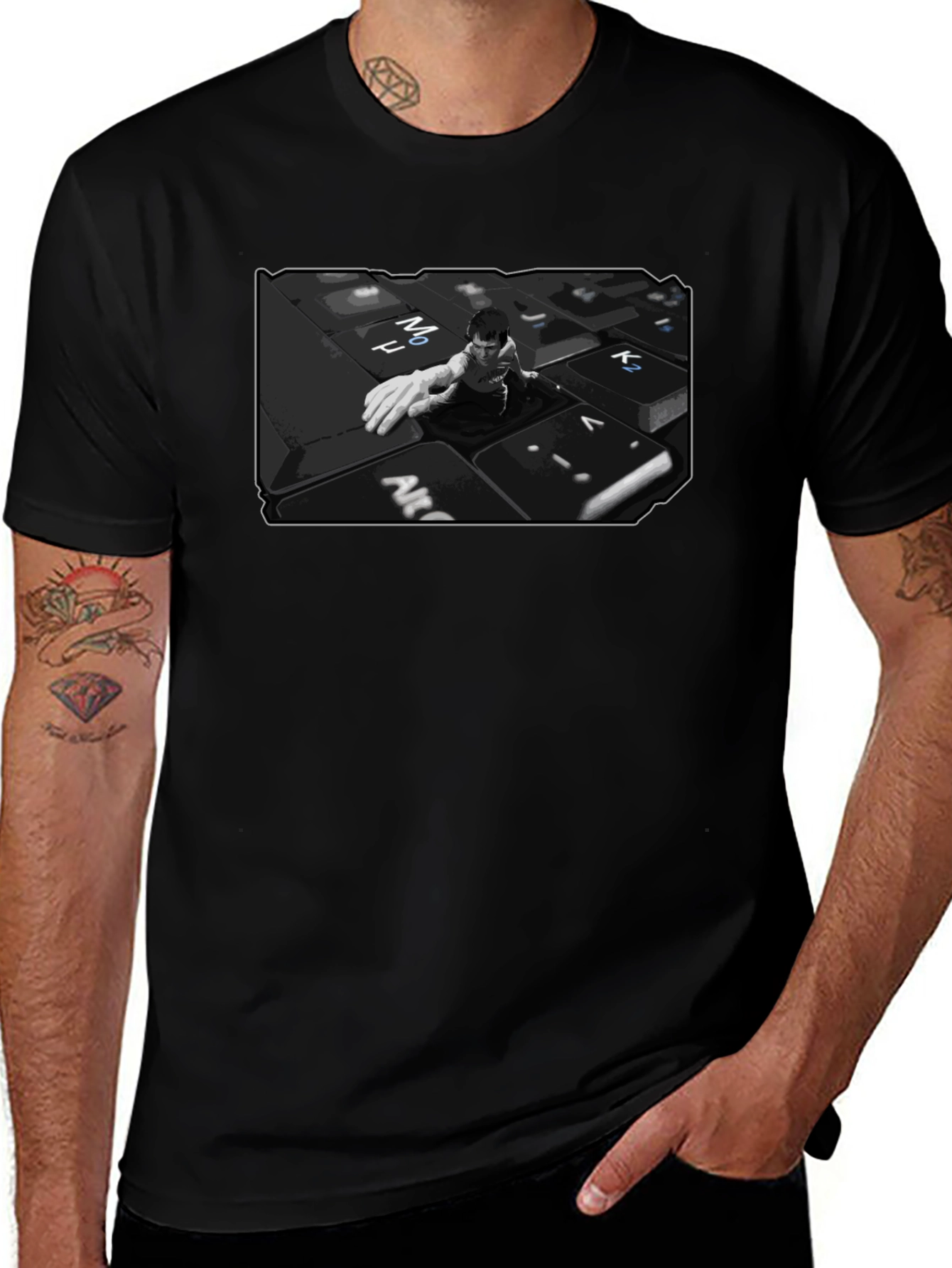 Keyboard Warrior Graphic T-Shirt
